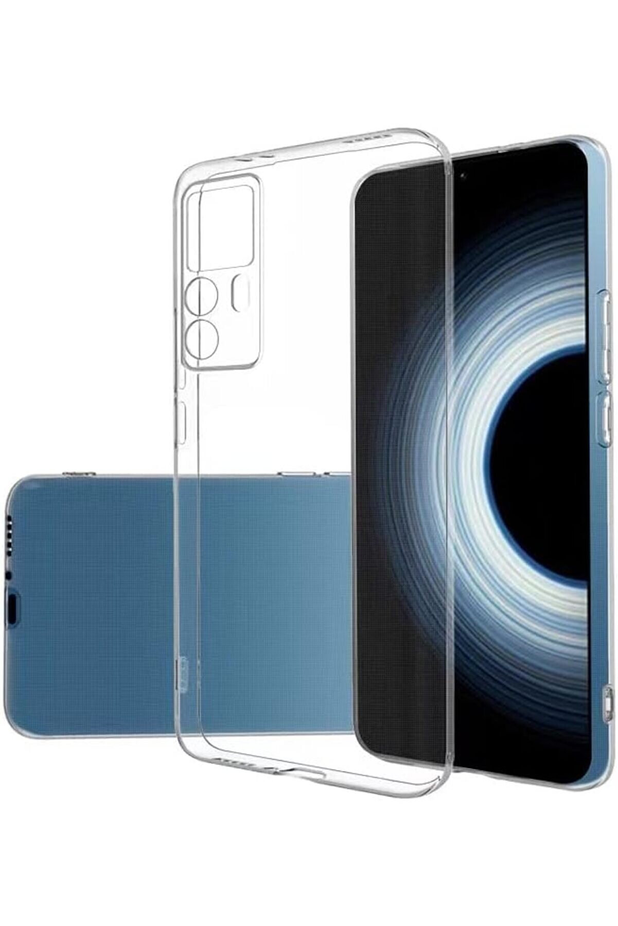 STOREMAX Mi 12T Pro 5G ile uyumlu Kılıf Süper Esnek Yapılı Toz, Kirden Koruyan Silikon Süper Şeffaf