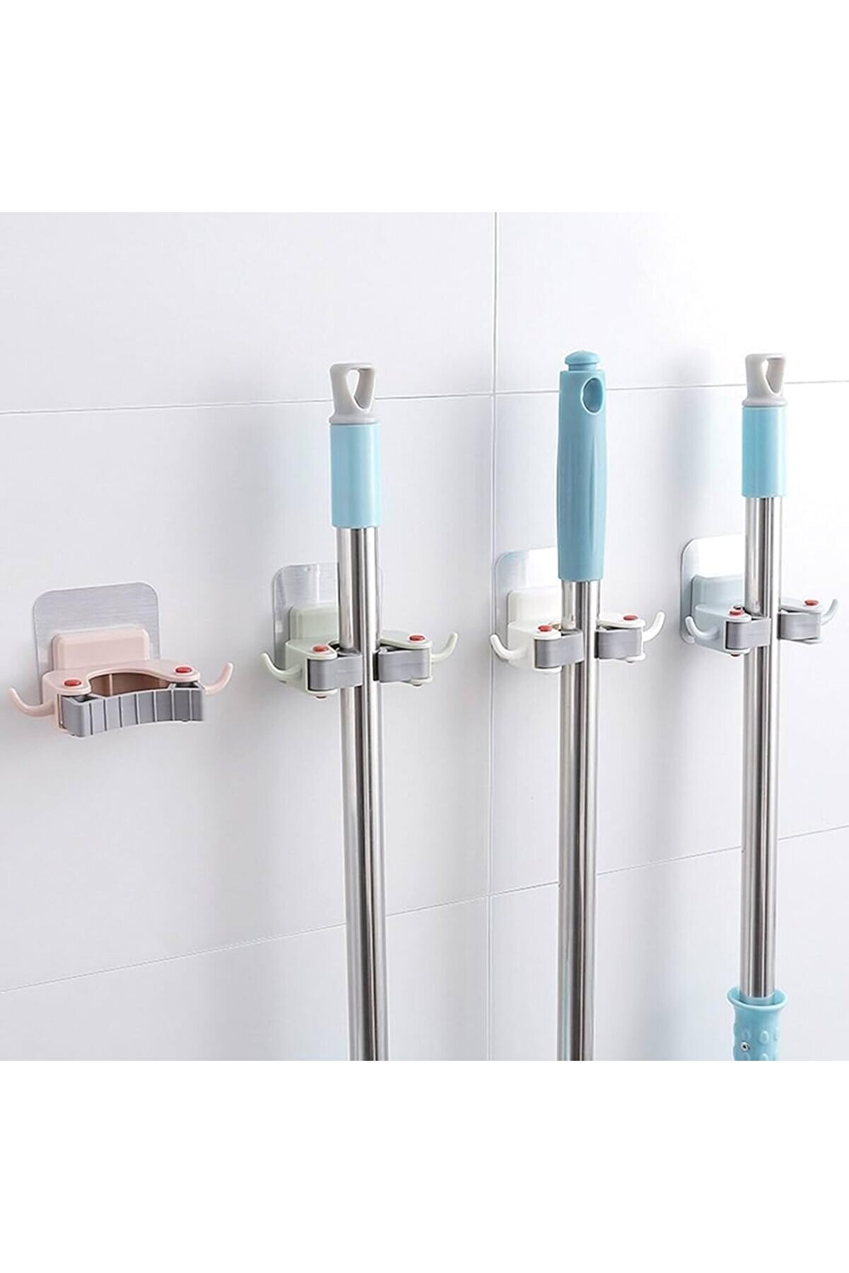 STOREMAX trendyglow Paspas,Süpürge,Fırça Ve Mop Askısı-Sap Tutucu-Mutfak Ve Askısı (İkili) (Nks130-2) buyedge