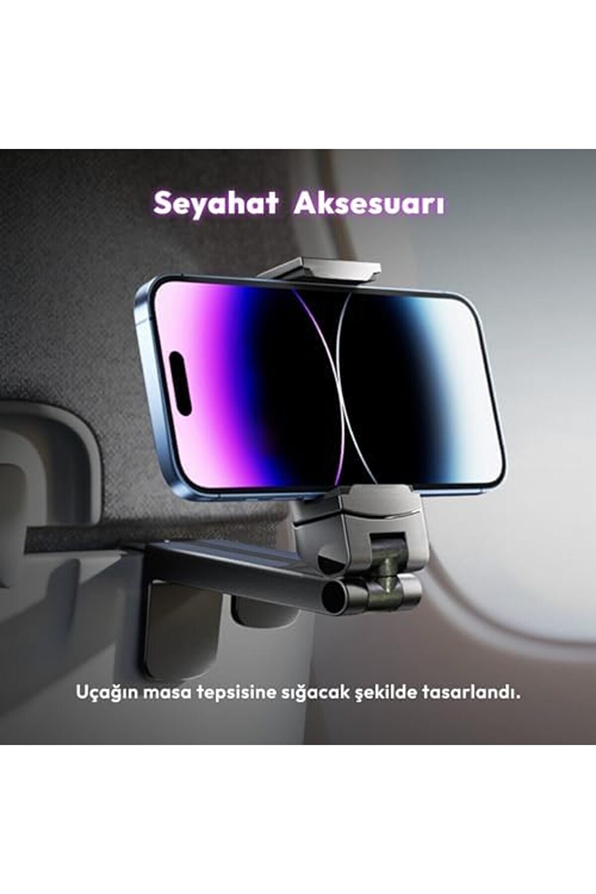 Aclyashop Ve Andoi̇d Telefonlar İçi̇n Çok Fonksi̇yonlu Çok Amaçlı Plasti̇k Telefon Tutacağı (Beyaz) 105