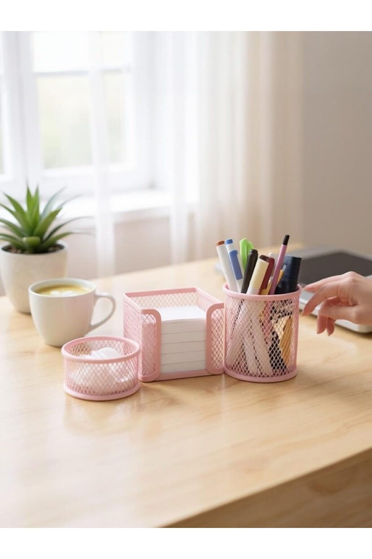 STOREMAX lvnshop Masaüstü 3'lü Toz Pembe Seti ND-1001 224120