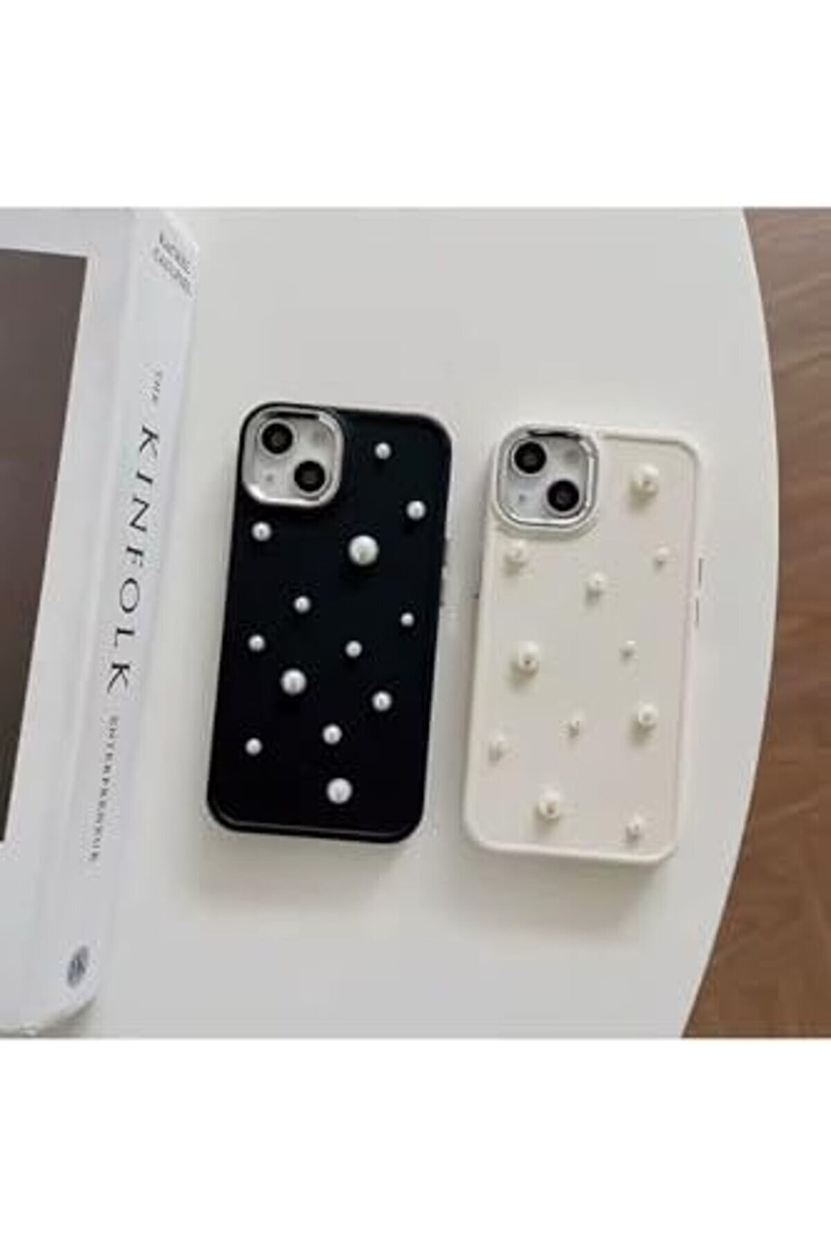 Aclyashop Aksesuar 13-14 Ve 15 Uyumlu 3D Pearl Oyuncak Tasarımlı Esnek Si̇li̇kon Kılıf - Krempearl 10