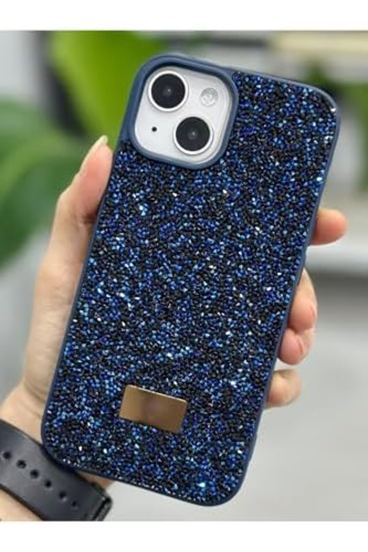 Modaflux Aksesuar 13-14 Ve 15 İle Uyumlu Tasarımlı Taşlı Işıltılı Parlak Pırlanta Si̇li̇kon Kılıf Poly