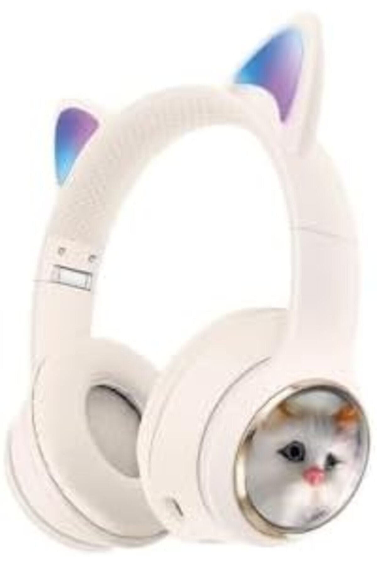 Aclyashop 5.3 Kedi̇li̇ Kulak Üstü Kulaklık Beyaz Blt-45 1058548