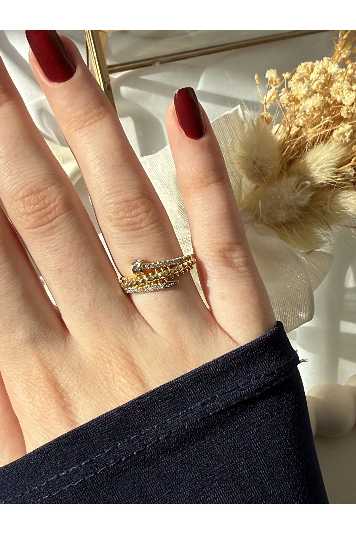 Ateli̇er Emi̇ne Üçlü Ok Yüzük