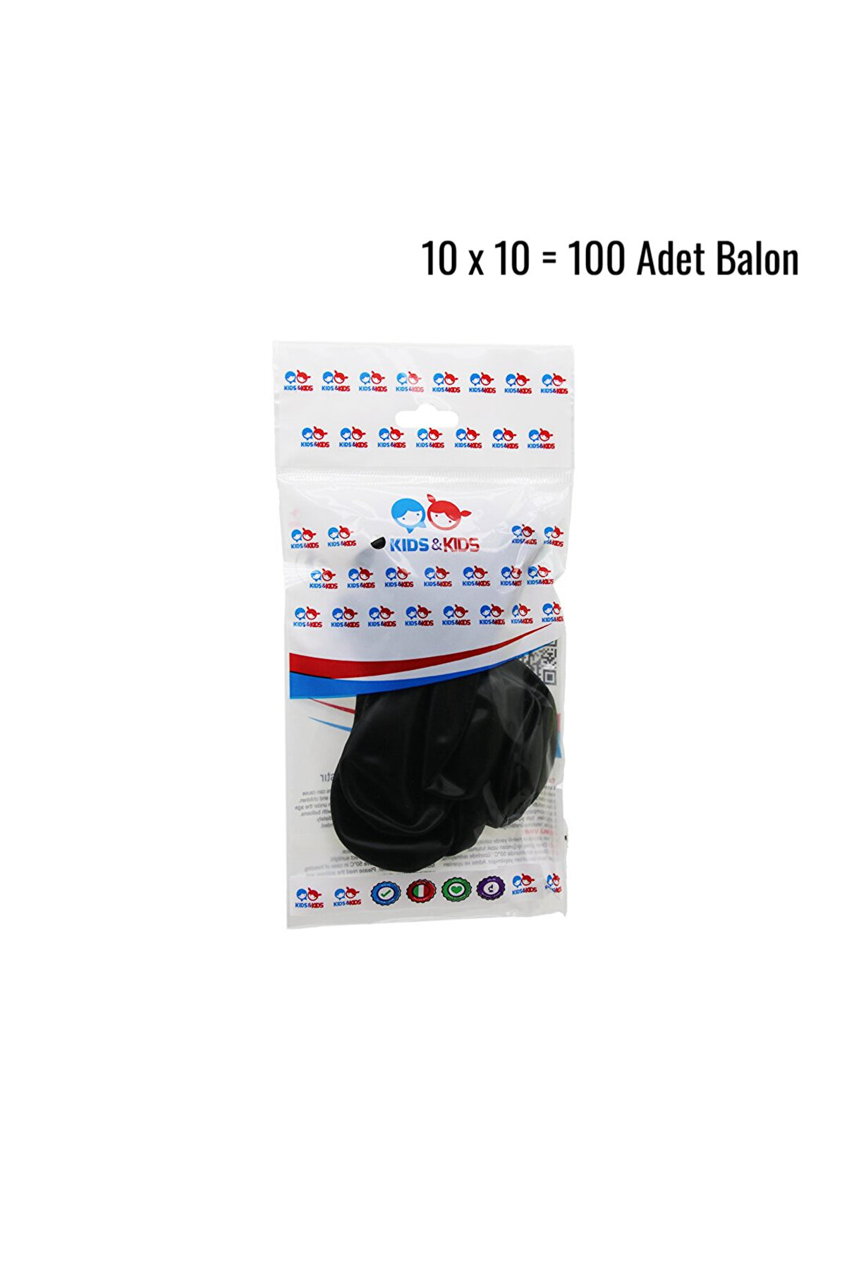 Go İthalat Si̇yah 100Pcs Balon G-90A (4457)