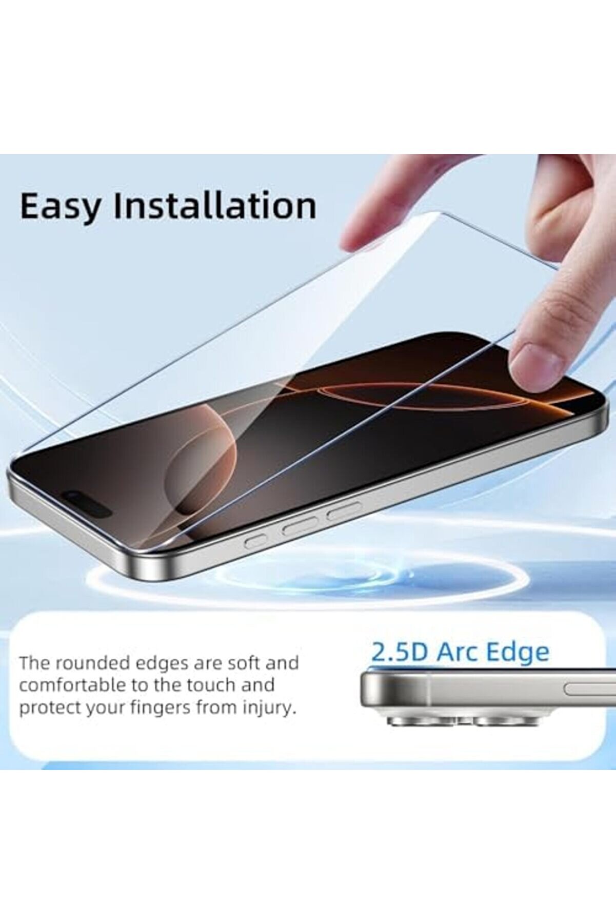 Trendyglow 9H Sertli̇k, Ultra Şeffaf, Darbe Ve Çi̇zi̇lmeye Karşı Dayanıklı Temperli̇ Cam, Uygulama ( Mi̇