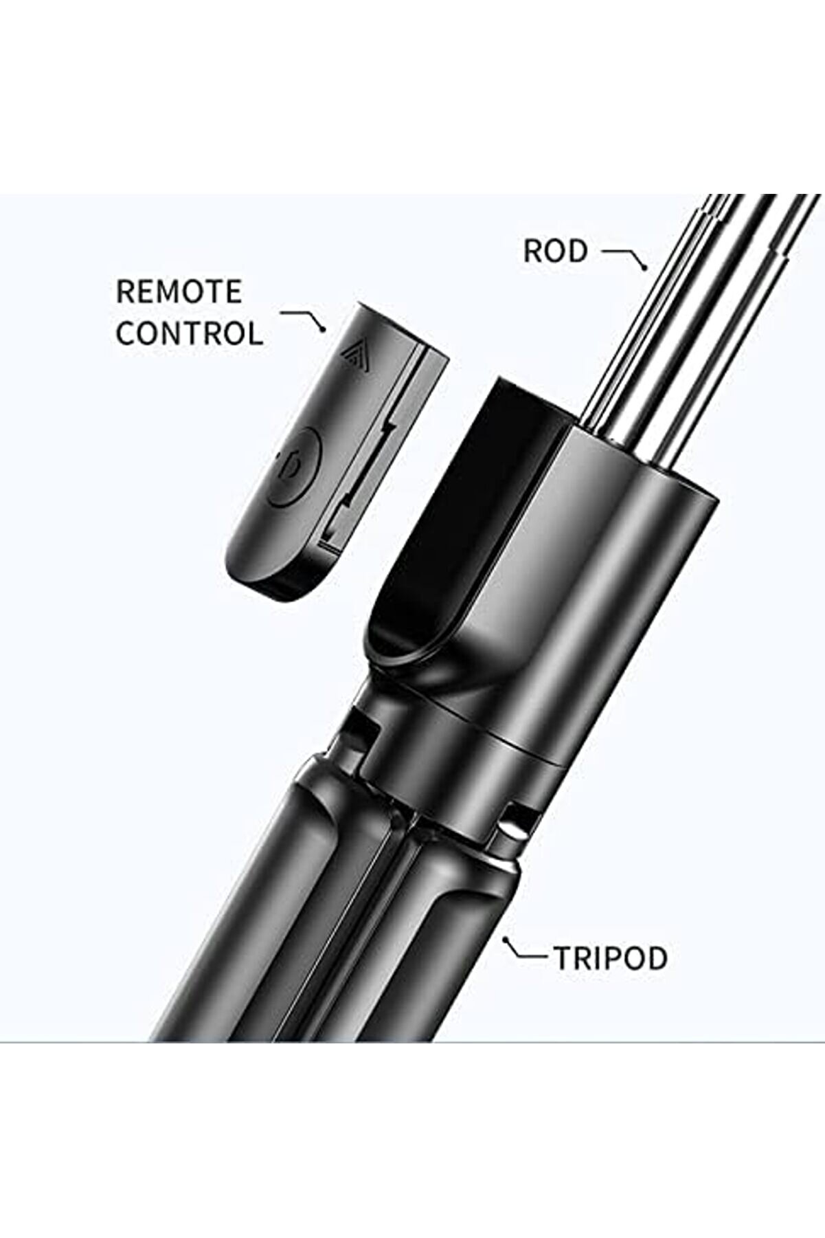 Lvnshop 3 Ü 1 Arada Selfi̇e Çubuğu Ve, 360° Dönebi̇li̇r Başlık, 10M Kablosuz Bağlantı, İos Ve Tüm Ci̇haz