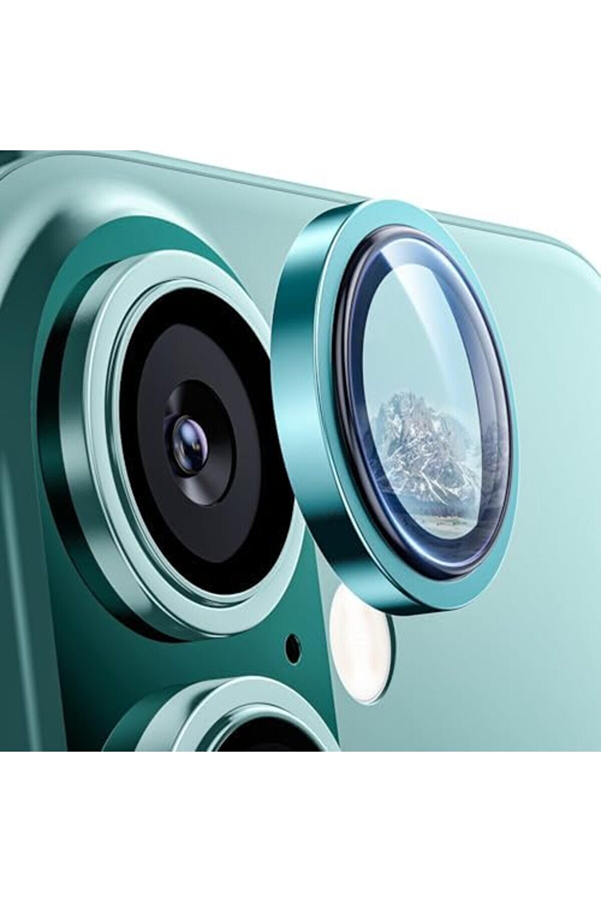 Lvnshop 16 Ve 16 İle Uyumlu Alaşım Çerçeveli̇ Ve 9H Sertli̇ği̇nde Temperli̇ Camlı Lens (Yeşi̇l, Glass) 2