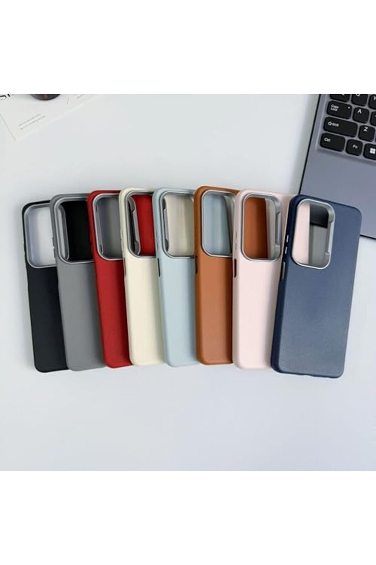 Lvnshop S25 / S24 İle Uyumlu Pu Deri̇ Kılıf İçi̇ Kadi̇fe Metal Çerçeve Darbeye Karşı Koruyan Deri̇ Hi̇ssi̇