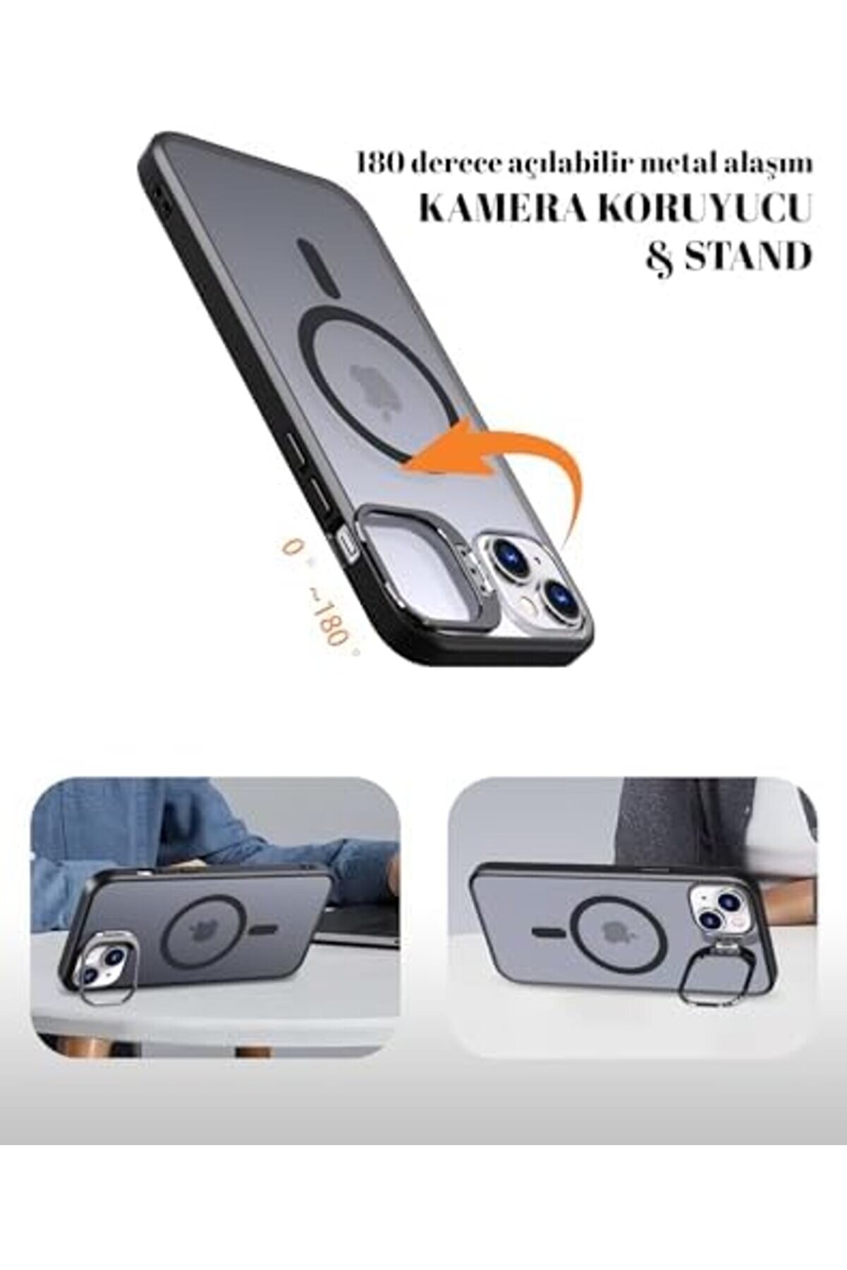 Lvnshop 13/14 Uyumlu Metal Lens Koruma Çerçevesi̇/ Güçlü Bağımsız Buton Hoparlör Koruma Mat Şeffaf Te