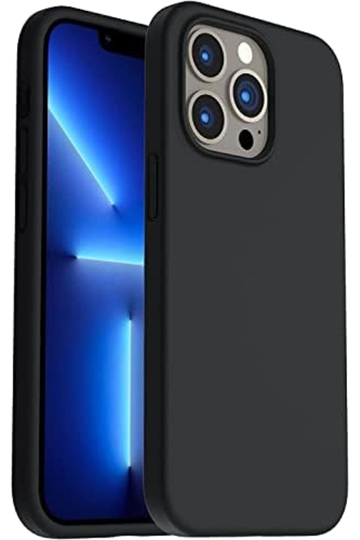 13 Pro Max Kılıf 6.7 İle Uyumlu, Sıvı Si̇li̇kon 3 Katmanlı Tam Kaplamalı Yumuşak Jel Kauçuk