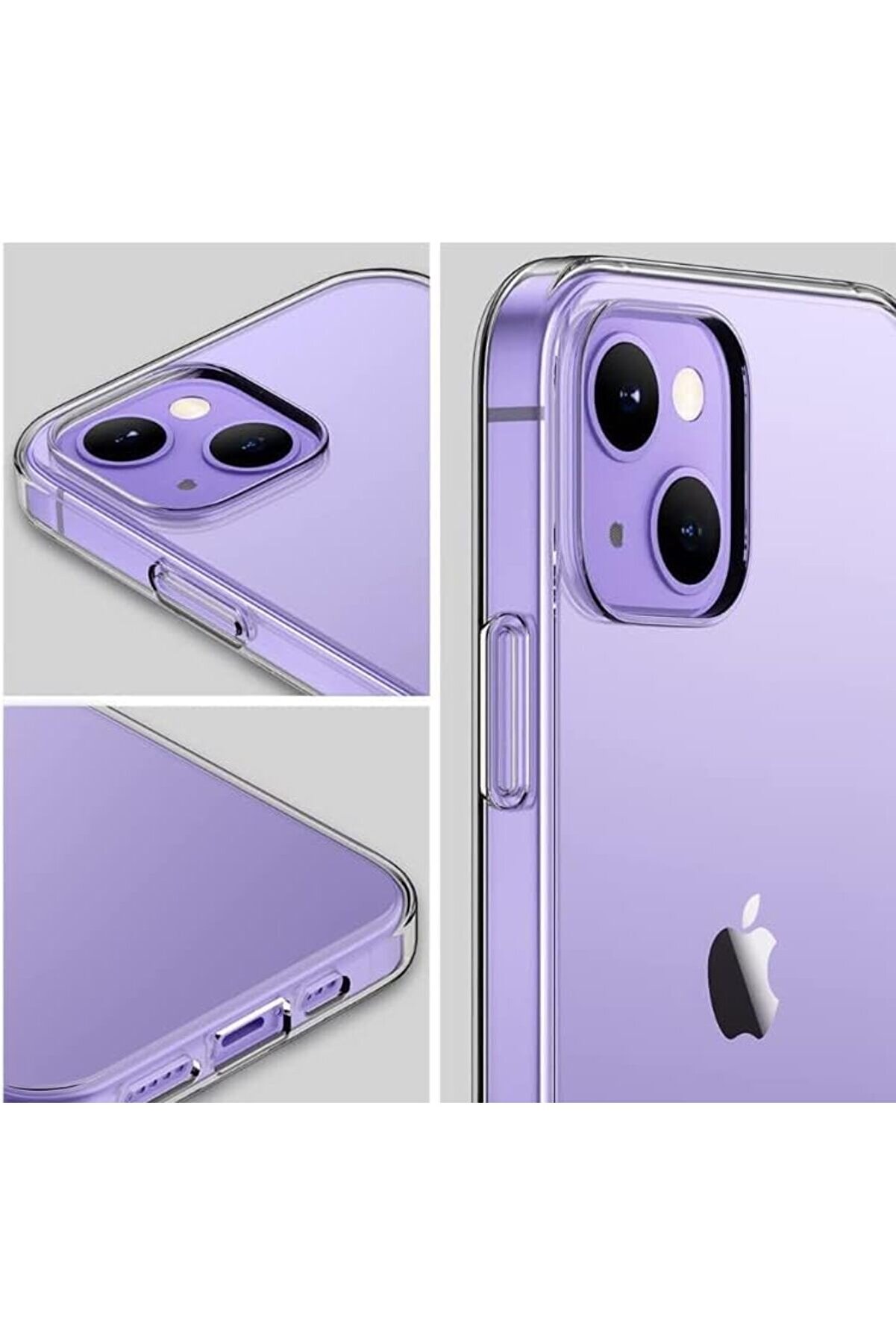 Polysi̇ght Şeffaf Kılıf 14 Uyumlu Şeffaf Kılıf 14 (6.1  ) Şeffaf Si̇li̇kon Kılıf Transparent 14 Kılıfı