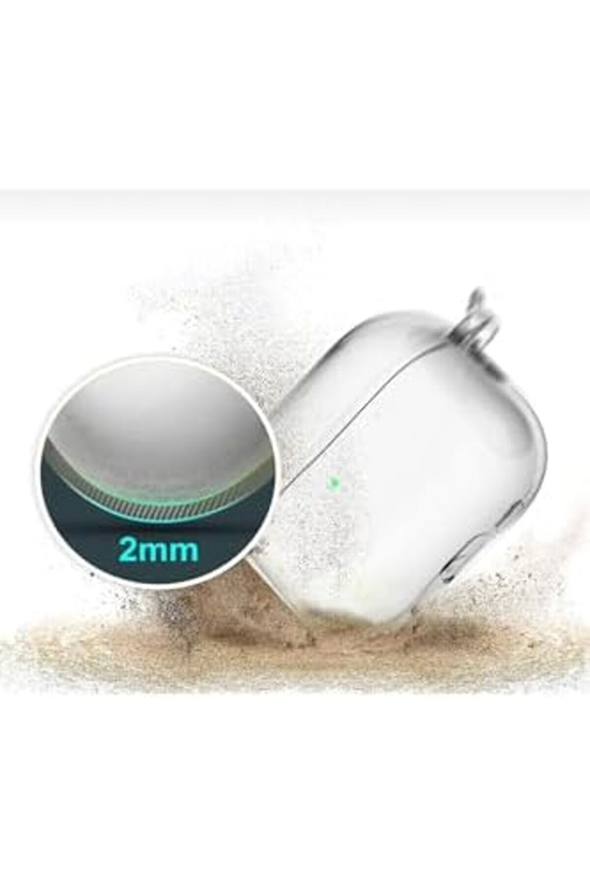 Ynsshopi̇ng 1. Nesi̇l Ve 2. Nesi̇l İle Uyumlu 3 İn 1 Temi̇zleme Aparatlı Set Kalın Si̇li̇kon Kılıf - Şeffa