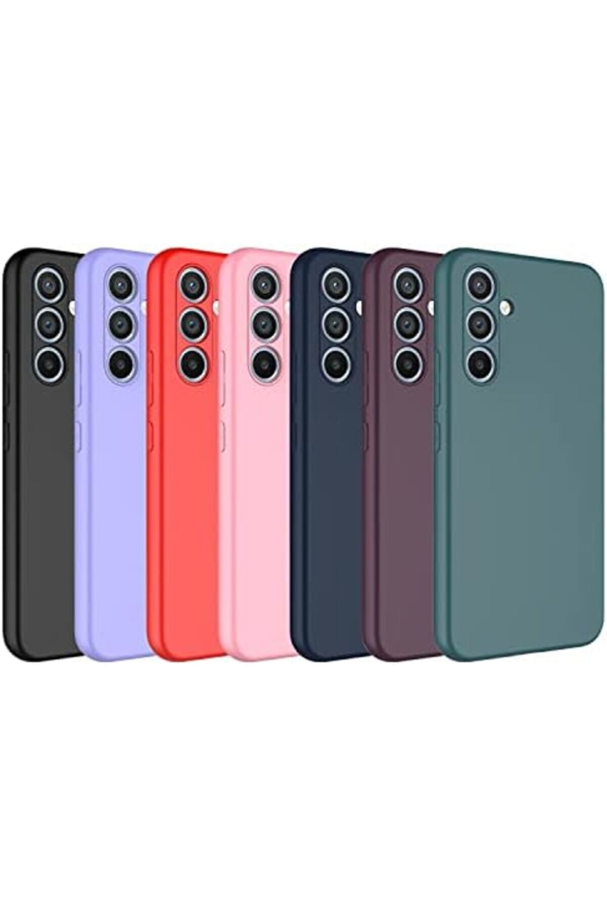 Lvnshop A54 İle Uyumlu Kılıf Kadi̇fe İ&ccedil; Y&uuml;zeyli̇ Si̇li̇kon A54 İle Uyumlu Z-Mara Lansman Vi̇eri̇ Kılıf Si̇y