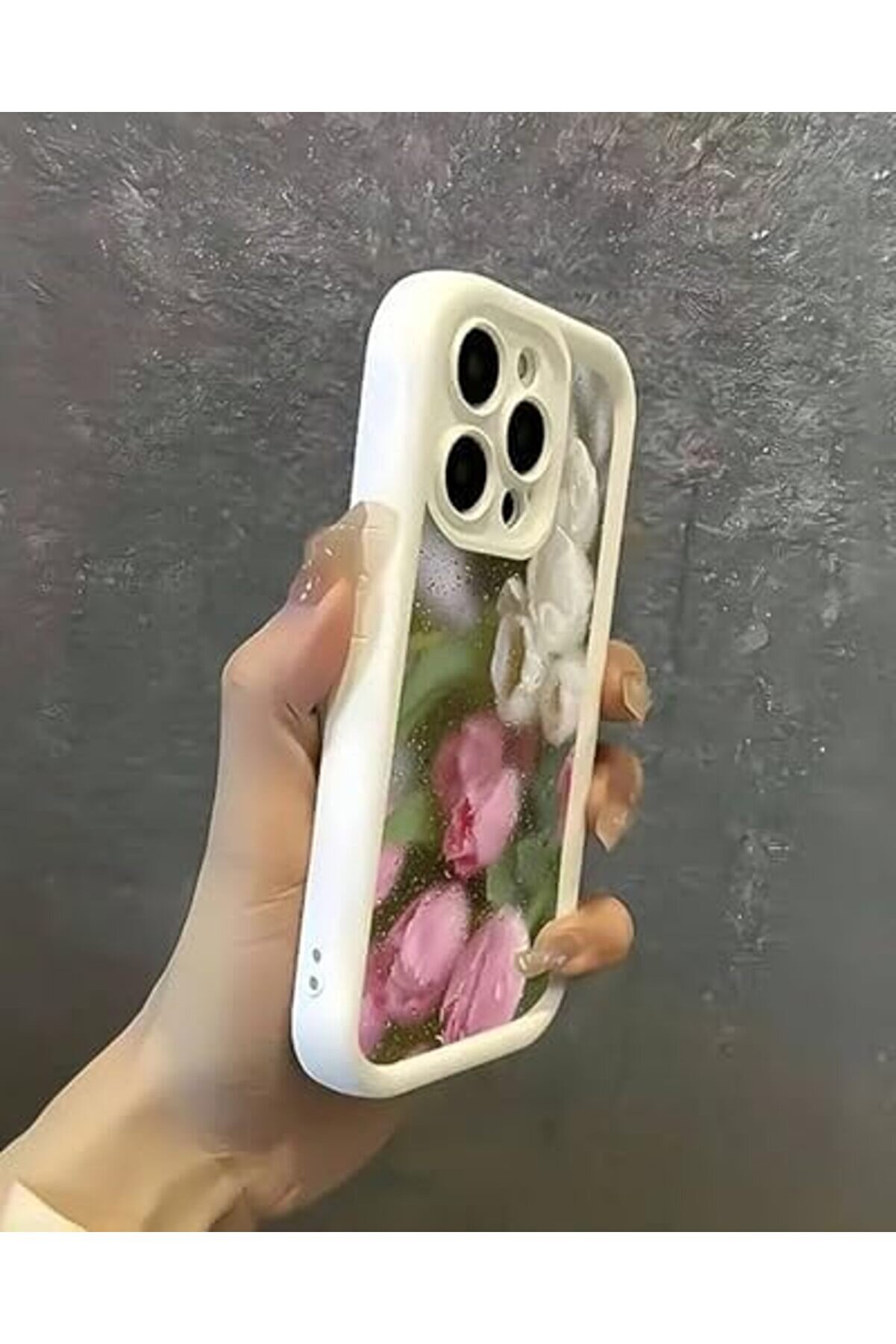 Lvnshop 13 Ve 13 Pro Yağlıboya Çi̇çek Desenli̇ Telefon Kılıfı – Şık Ve Dayanıklı Tasarım (13 Petals)