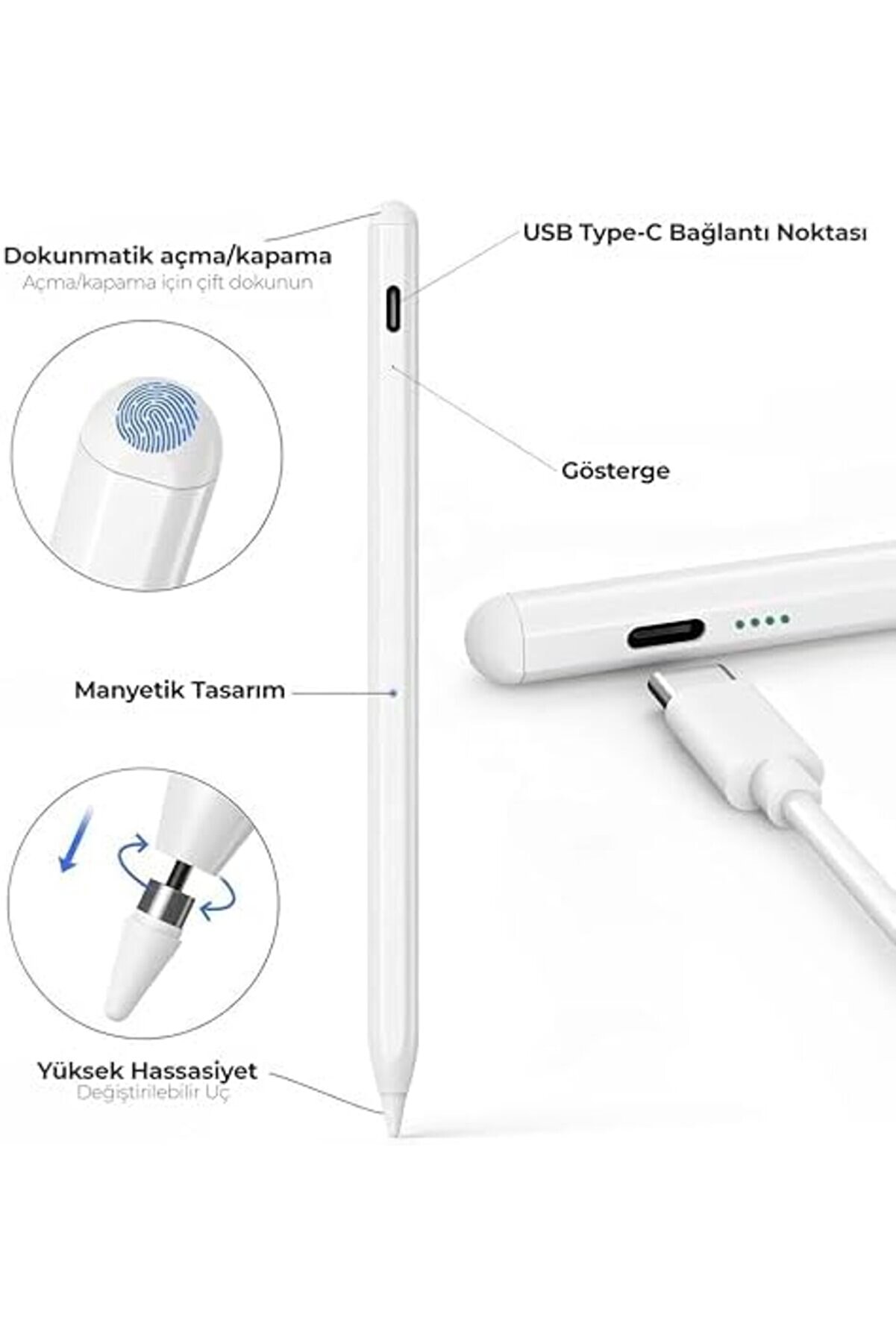 Ci̇hazlara Uyumlu Tablet Ve Telefon I&ccedil;i̇n &Ccedil;i̇zi̇m & Yazı - Tabletler I&ccedil;i̇n Dokunmati̇k Stylus