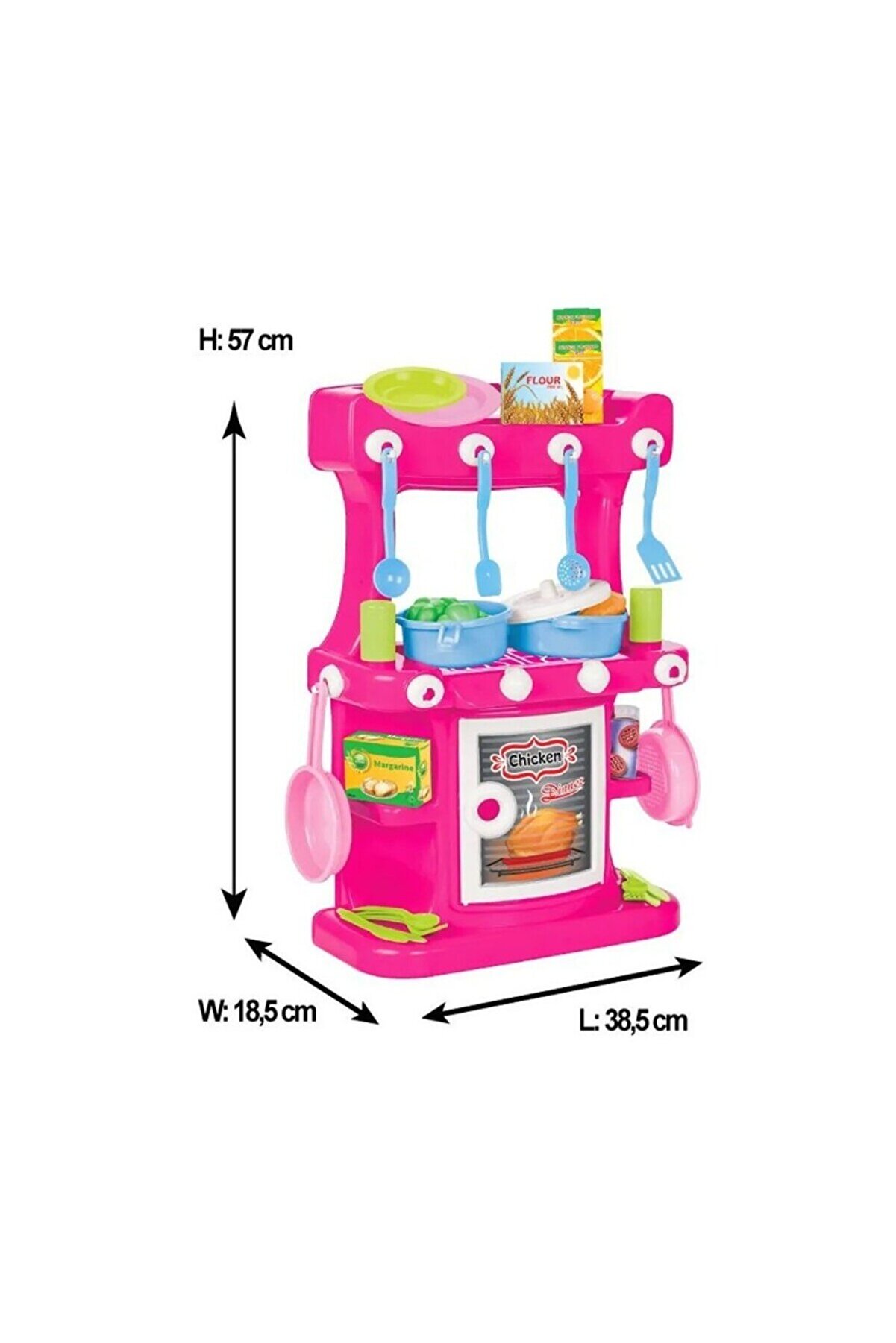 03 335 Hamarat Ayaklı Mutfak Seti̇ Pembe Oyuncak