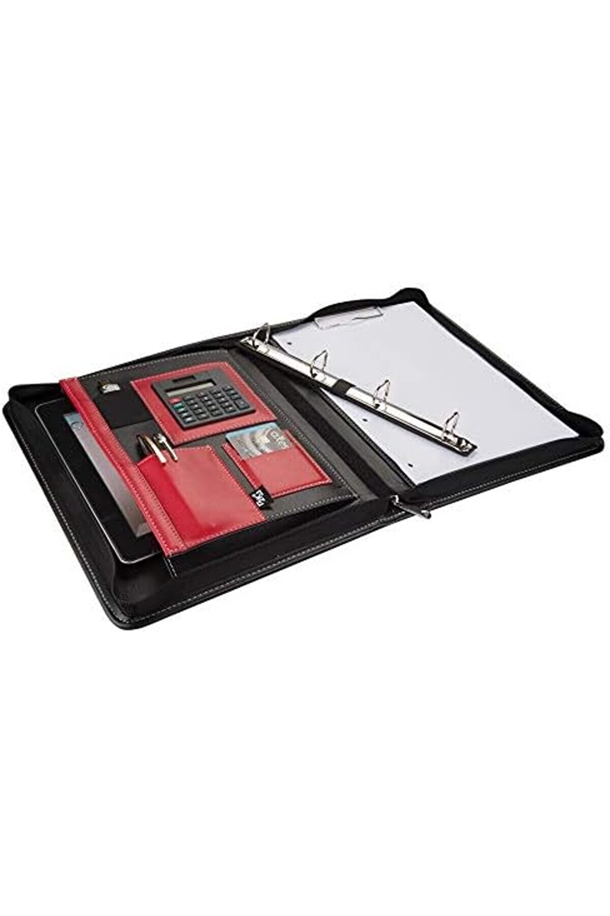 Li̇kesell 555-1 Sekreterli̇k A4 Hesap Maki̇neli̇ El Portföyü Fermuarlı Çi̇ft Mekani̇zmalı Deri̇ Sekreter No