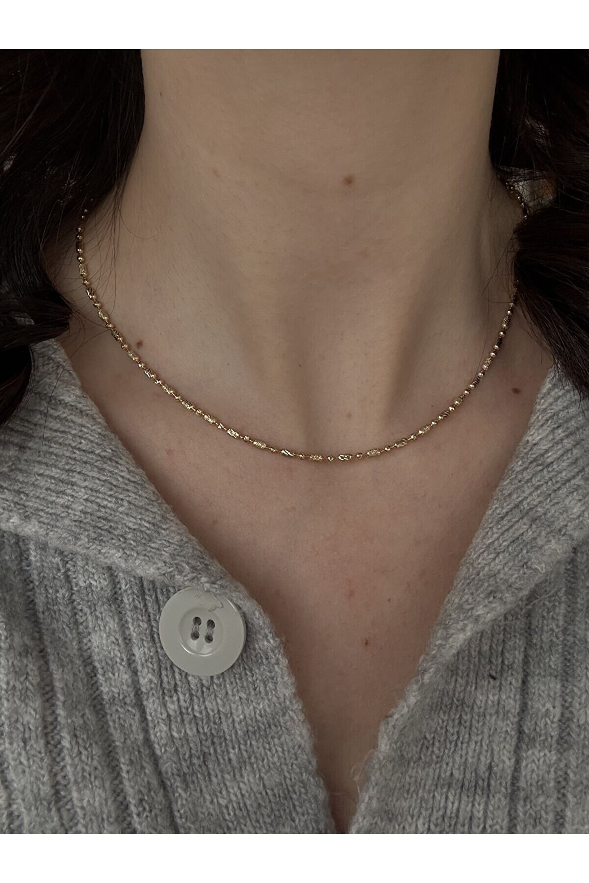 Ateli̇er Emi̇ne Gold Işıltılı Dori̇ka Kolye