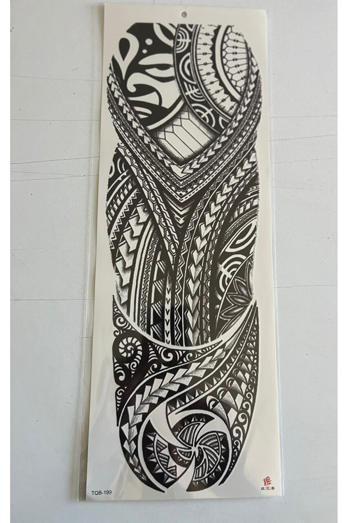 Ai̇rbrush Tattoo Dev Tri̇bal 1 Hafta Kalıcı Tam Kol Kaplama Bacak Yapıştırma Ge&ccedil;i̇ci̇ D&ouml;vme 46 Cm