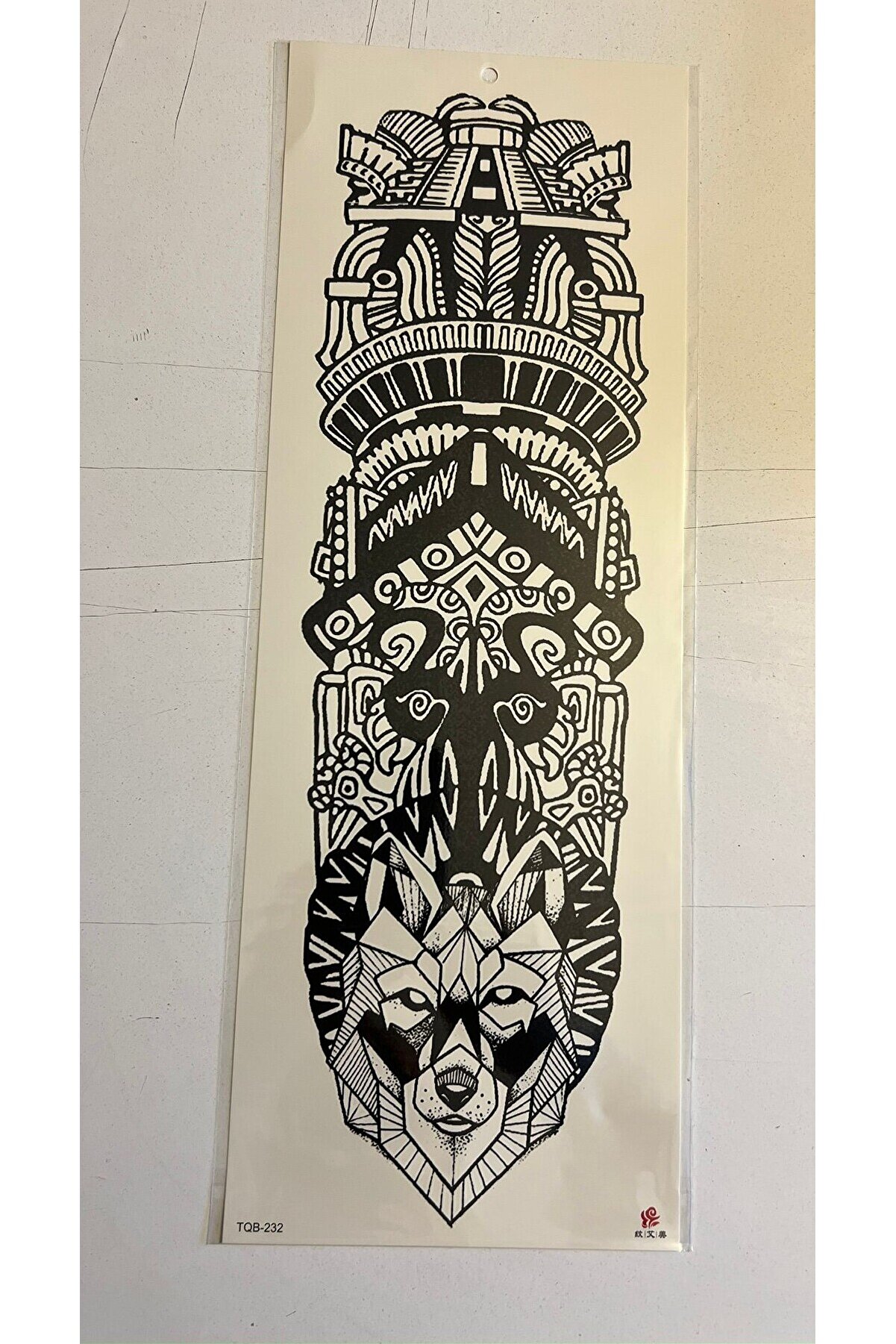 Ai̇rbrush Tattoo Kurt Maori̇ 1 Hafta Kalıcı Tam Kol Bacak Yapıştırma Geçi̇ci̇ Dövme 46 Cm