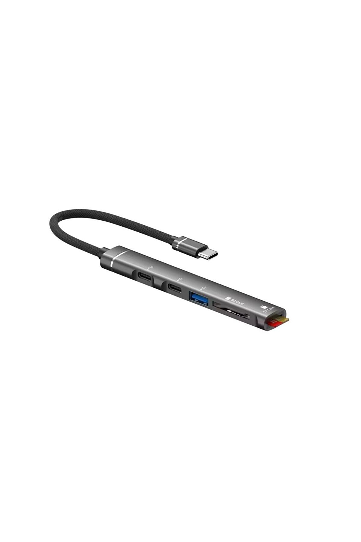 Zr562 Type-C 5 İn 1 Usb Hub Card Reader