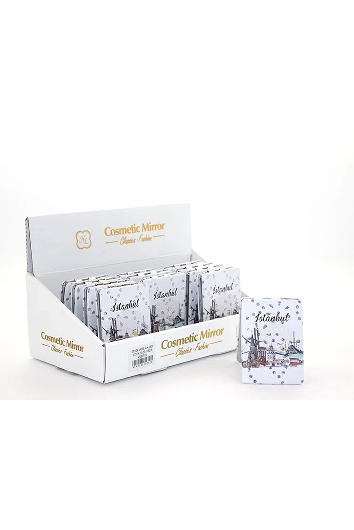 gizmurstore Taşlı İstanbul Tasarımı El Aynası İnce Alk2620