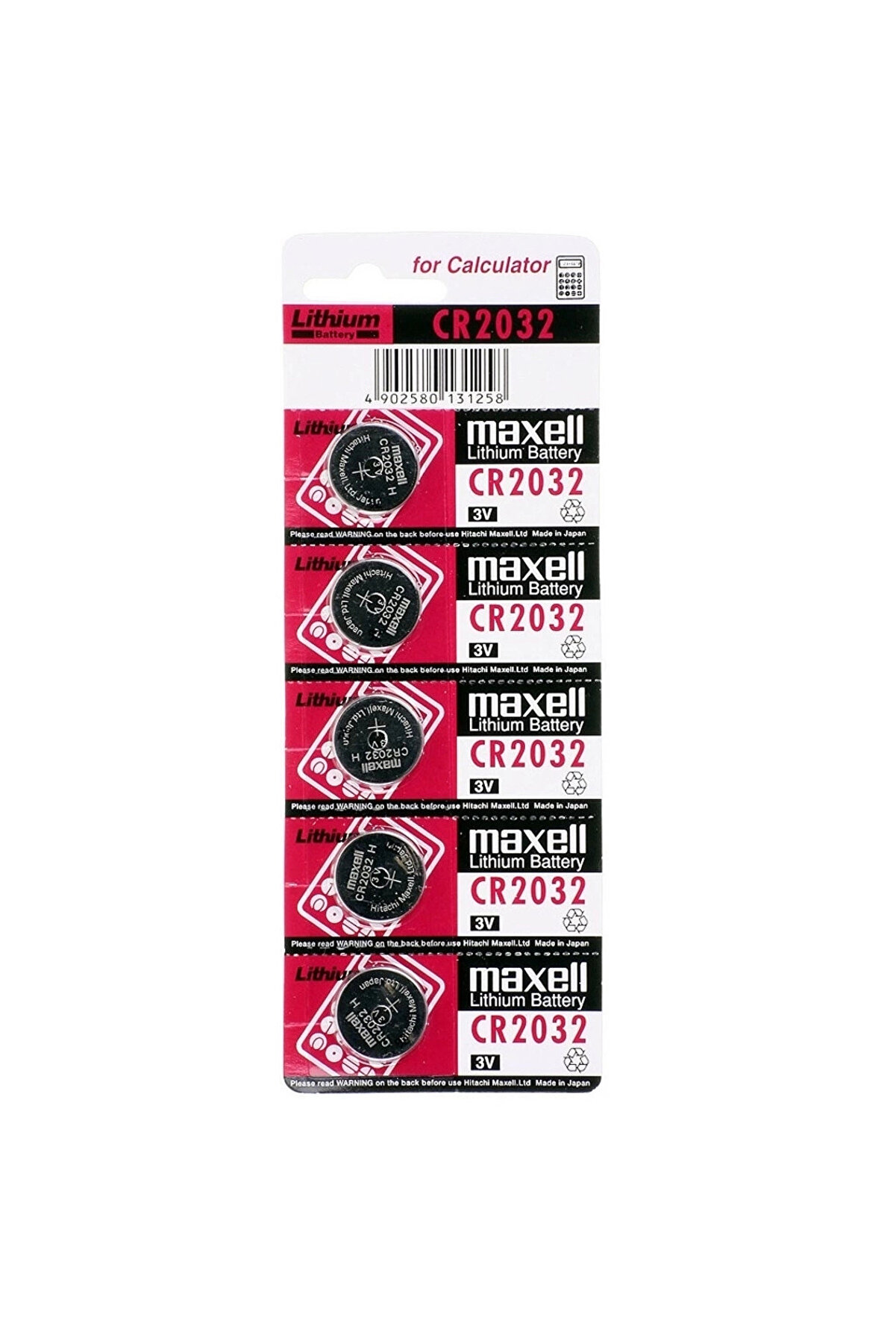gizmurstore Maxell Cr2032 3v Lityum Düğme Pil 5'li Paket