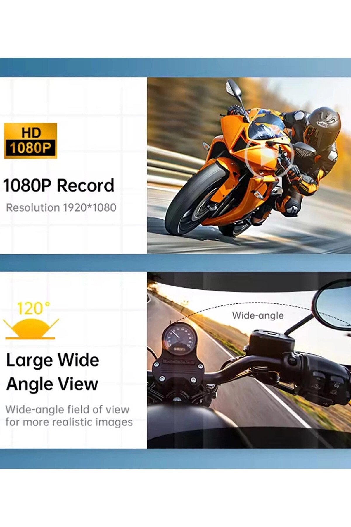 Q29 Motosi̇klet Kask Bluetooth Kulaklık Eşleşmeli̇ 1080P Kamera Geni̇ş Açı Su Geçi̇rmez Intercom