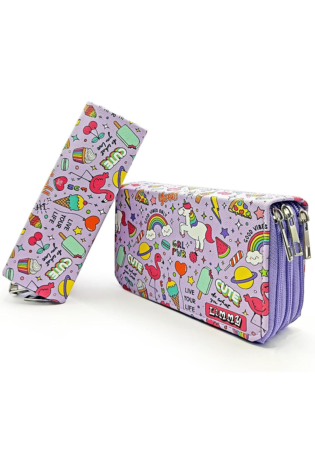 STOREMAX aclyashop Kutusu - Organizer Vegan Deri Üç Bölmeli -Mor NewDesing 1058548