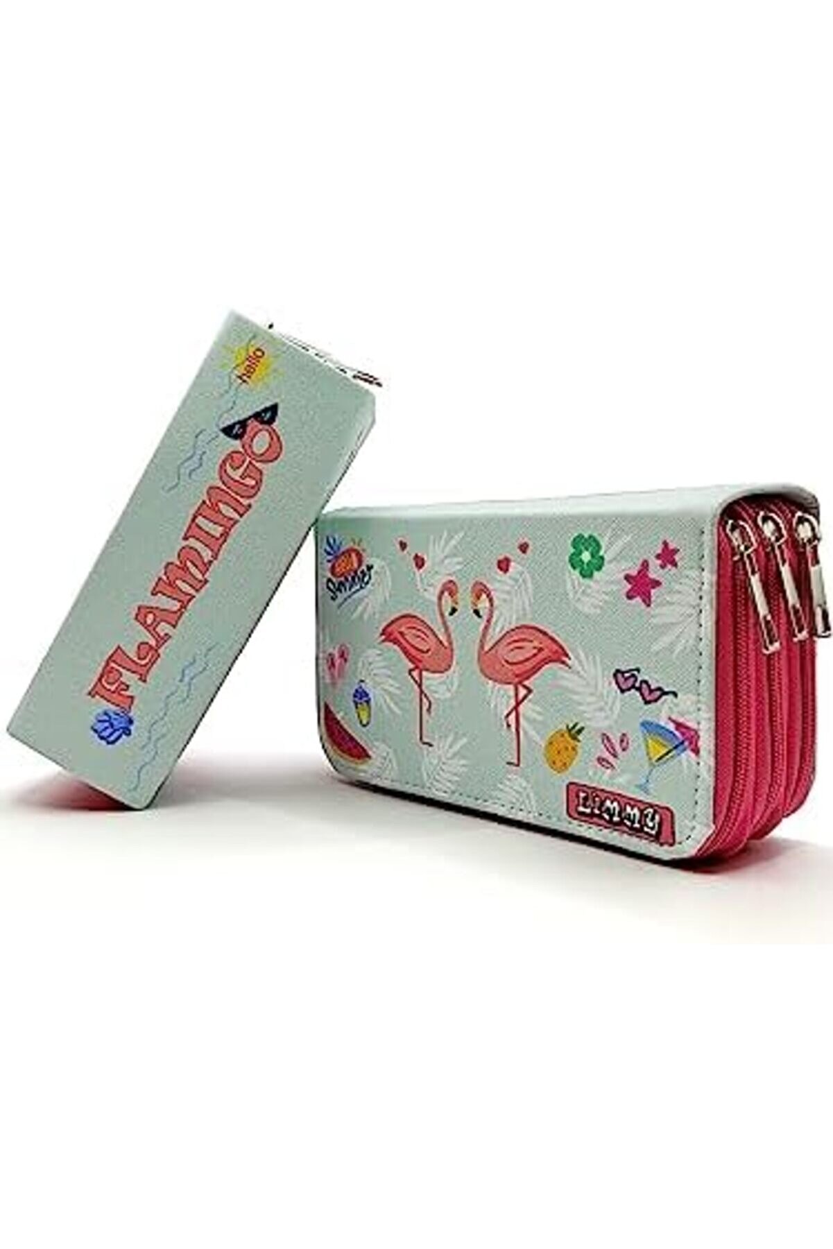 Aclyashop İki̇li̇ Desenli̇ Modeli̇st Kutusu Vegan Deri̇ &Uuml;&ccedil; B&ouml;lmeli̇ Newdesi̇ng 1058548