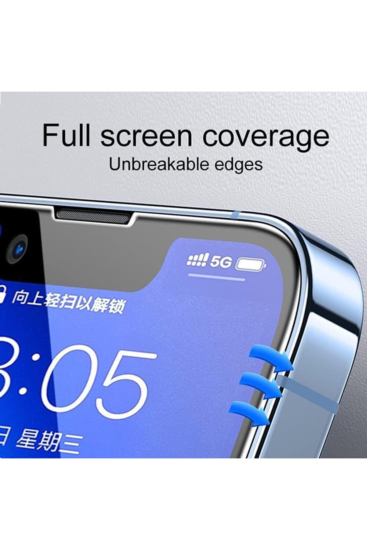 Ynsshopi̇ng İçi̇n Tasarlanmış Uçtan Kenara Kapsama Tam Koruma Dayanıklı Temperli̇ Cam ( 16 Pro) Newtrre