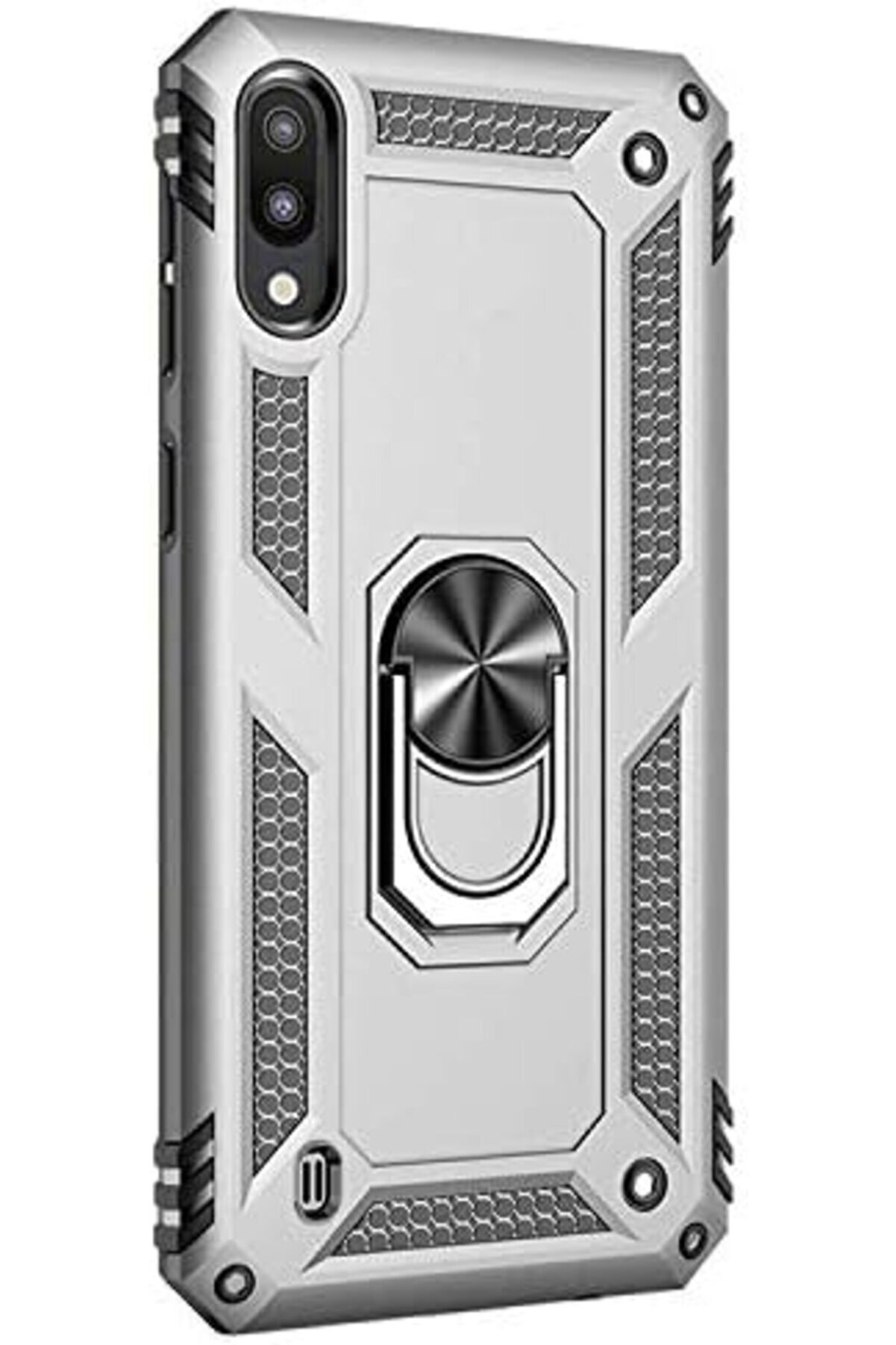 Lvnshop M10 İ&ccedil;i̇n Kılıf Ri̇ng Holder G&uuml;m&uuml;ş [ M10 İle Uyumlu Kılıf - G&uuml;m&uuml;ş] 224120