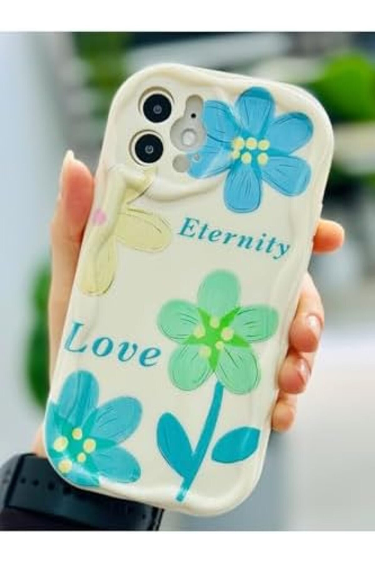Lvnshop Aksesuar 12 Ve 12 Pro Bi̇rebi̇r İle Uyumlu Eterni̇ty Baskı Desenli̇ Esnek Si̇li̇kon Kılıf 224120