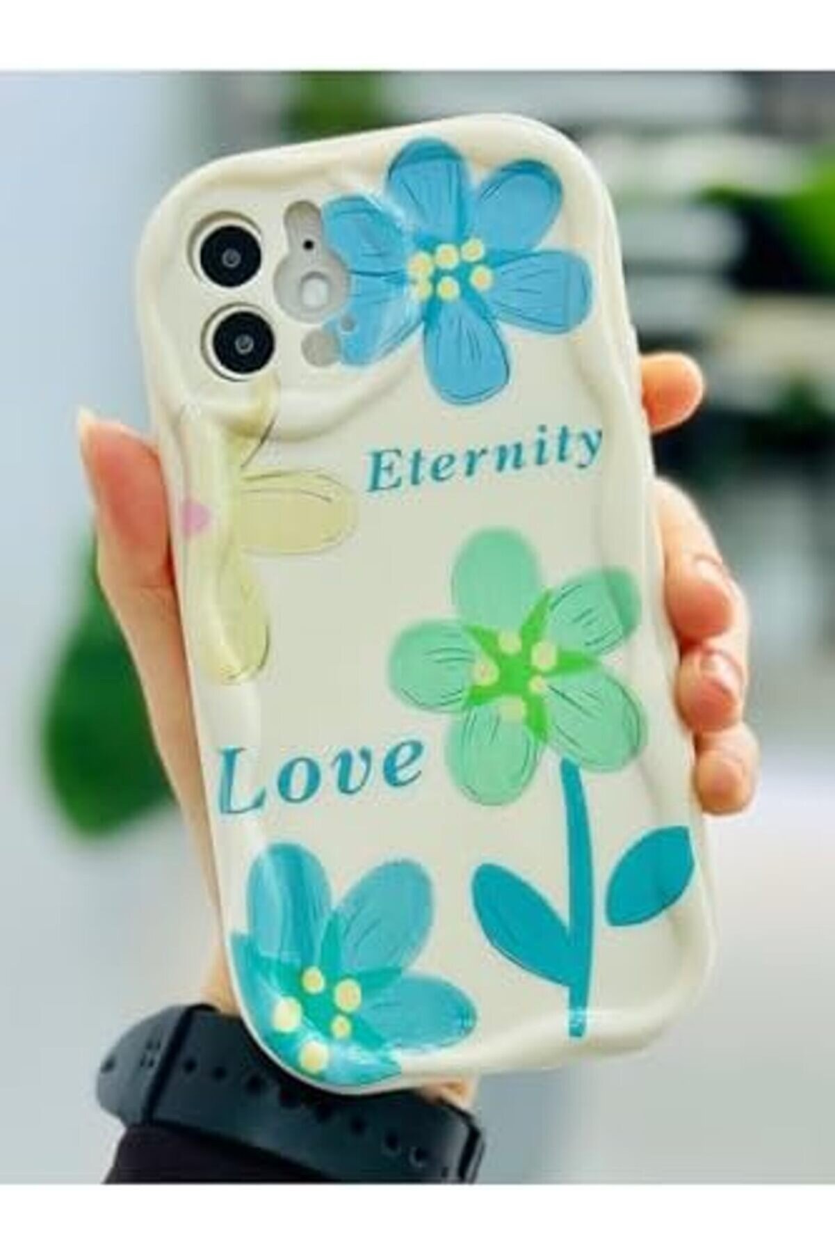 Lvnshop Aksesuar 12 Ve 12 Pro Bi̇rebi̇r İle Uyumlu Eterni̇ty Baskı Desenli̇ Esnek Si̇li̇kon Kılıf 224120