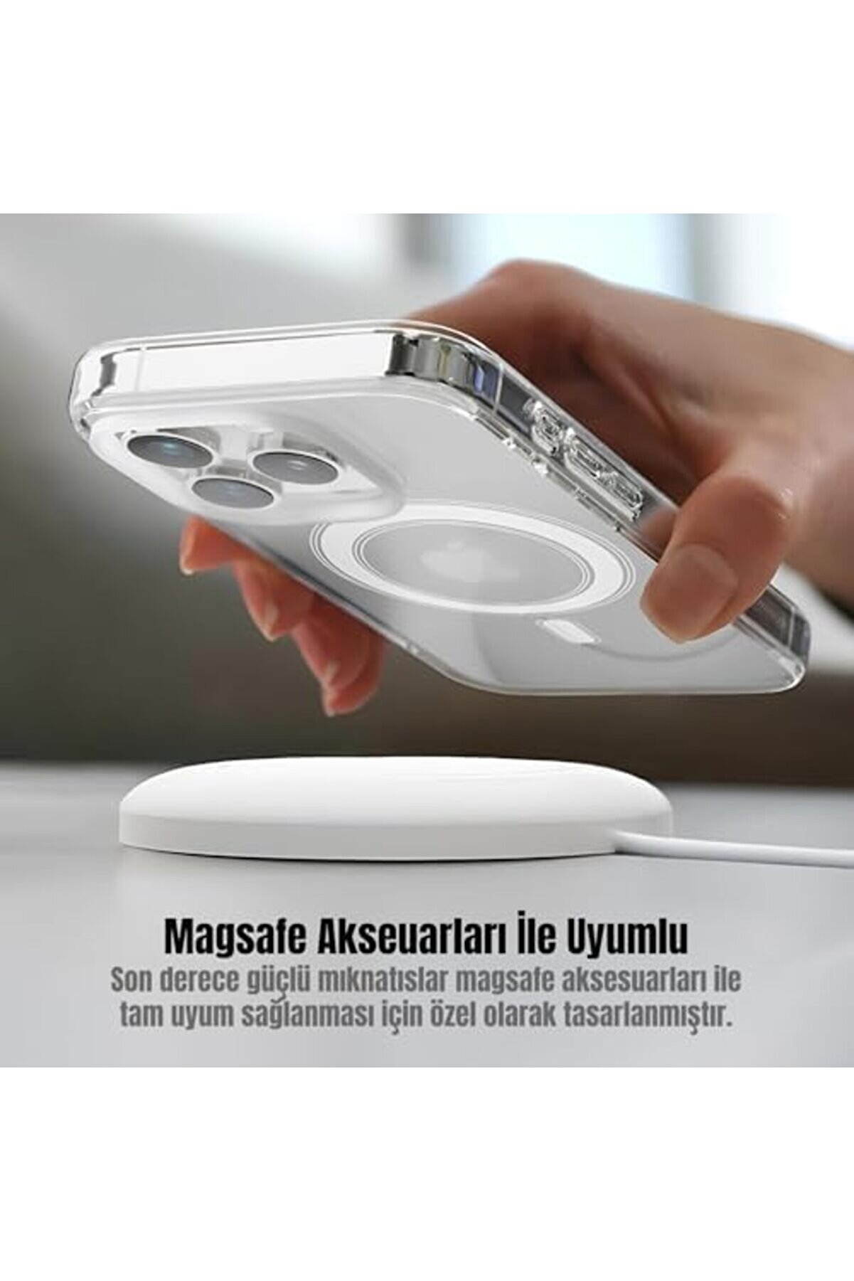 Lvnshop 12/12 Pro İçi̇n Kılıfı Kamera Korumalı İle Uyumlu Şeffaf Kılıf 224120