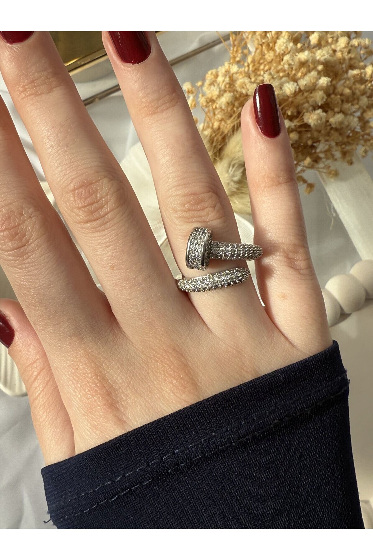 Ateli̇er Emi̇ne Si̇lver Çi̇vi̇ Model Yüzük