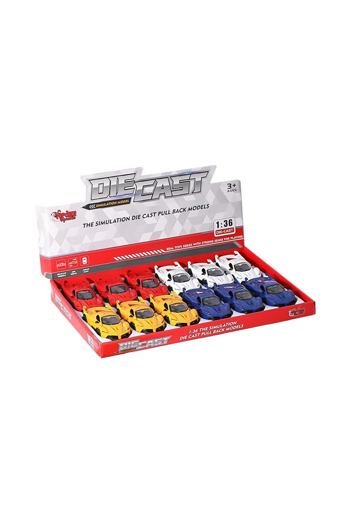 Toptan Bulurum SR1310111213 Çek Bırak Işıklı ve Müzikli Spor Araba 136 Vardem