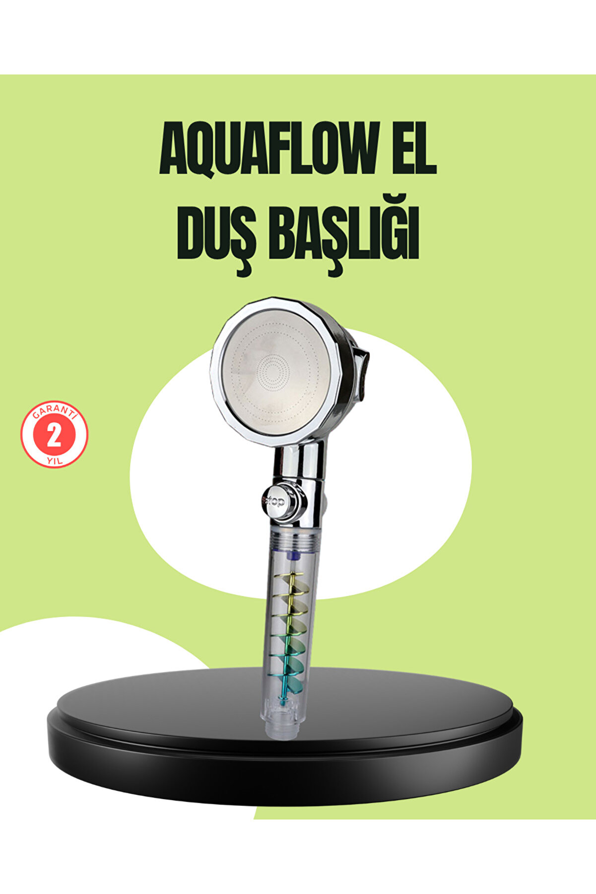 makay Basınçlı El Duşu Başlığı – Döner Pervaneli, Göz Kamaştıran Yağmur Etkisi