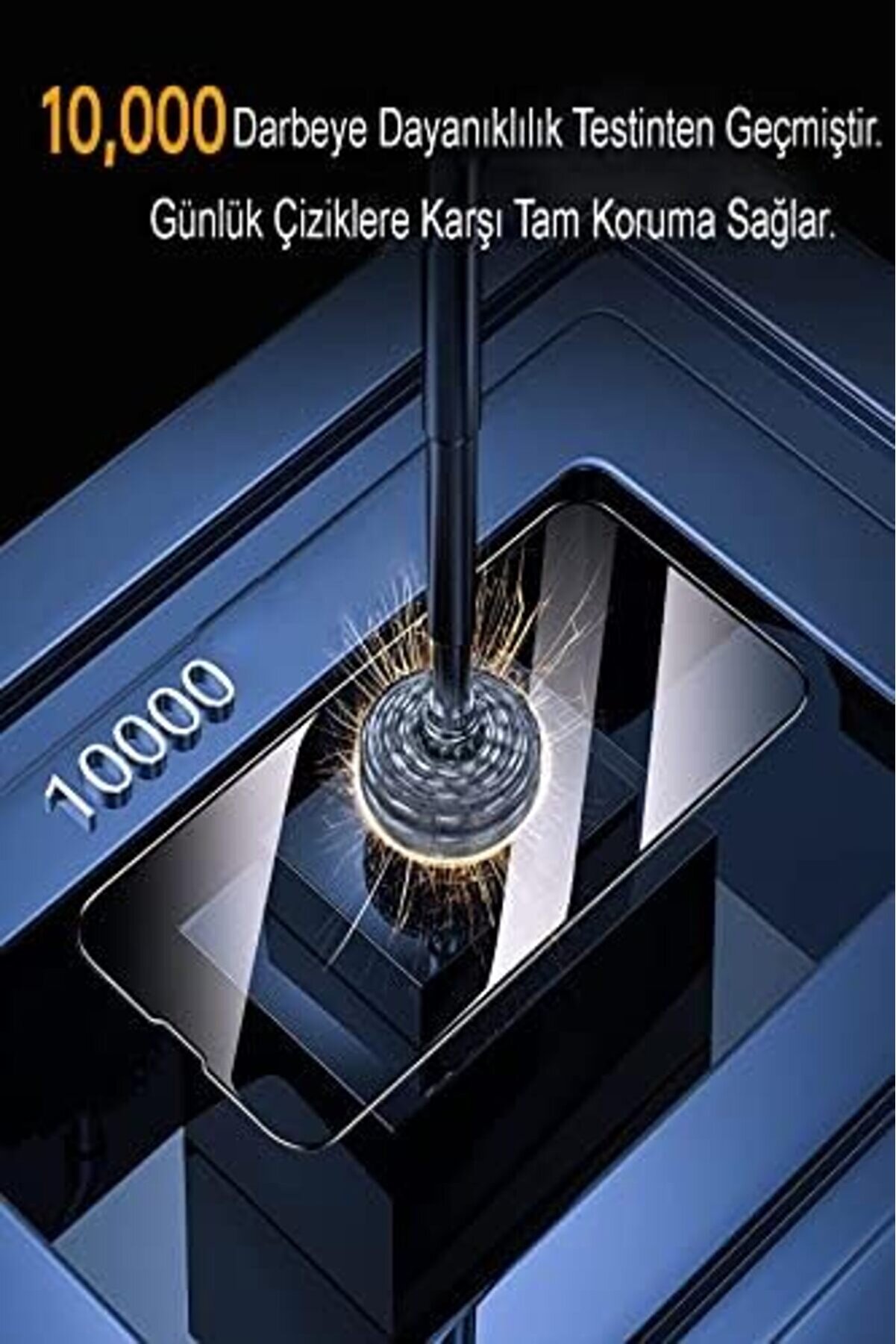 Lvnshop İleti̇şi̇m 10 Pro İle Uyumlu Tam Kaplayan Stati̇k Görünmez Safi̇r Ekran Hayalet Cam 224120