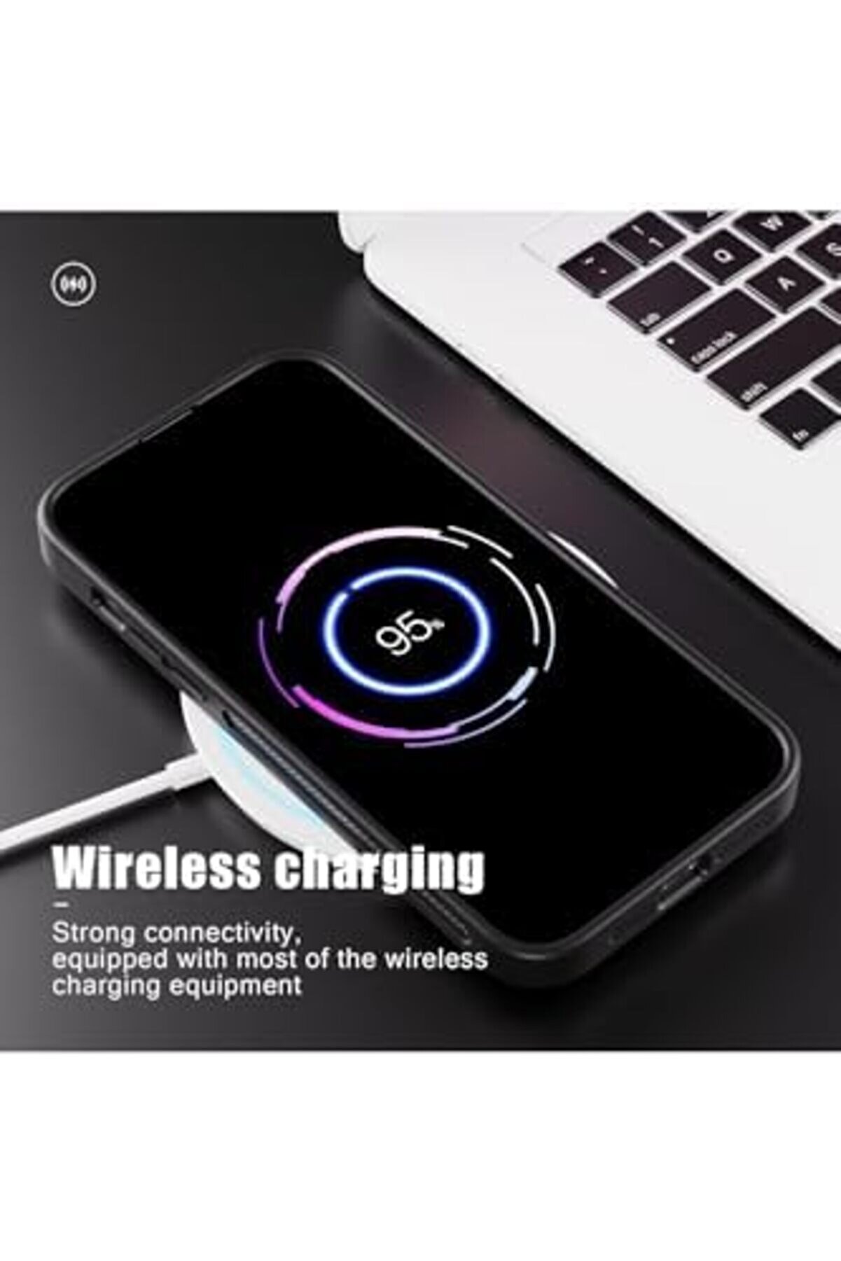 Polysi̇ght 16 Pro İçi̇n İle Uyumlu Kılıf Renkli̇ Kamera Lens Olabi̇len Kablosuz Şarj Destekli̇ Si̇li̇kon Ma