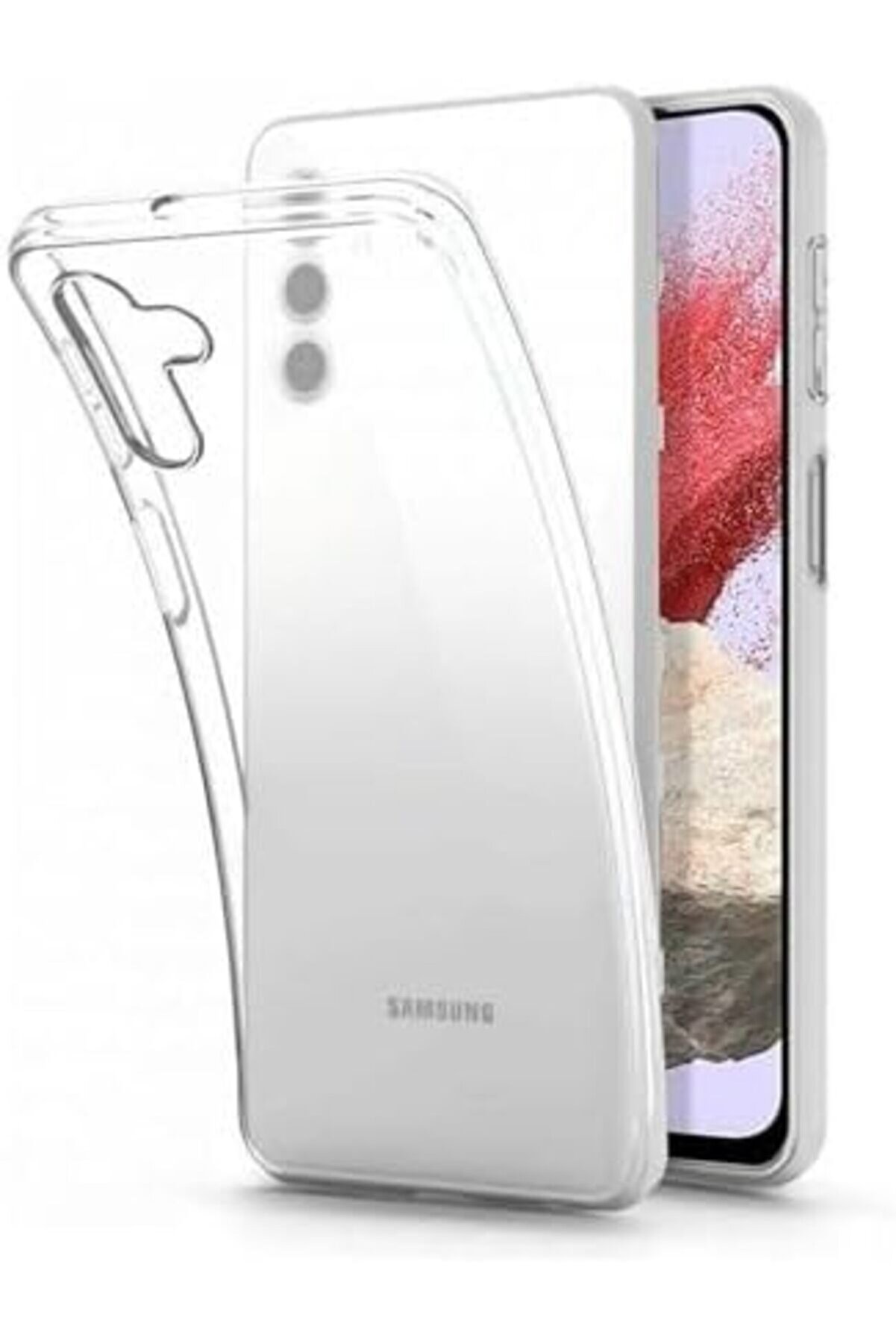 M34 5G Uyumlu Kapak 1Mm Süper Si̇li̇kon Şeffaf Kılıf