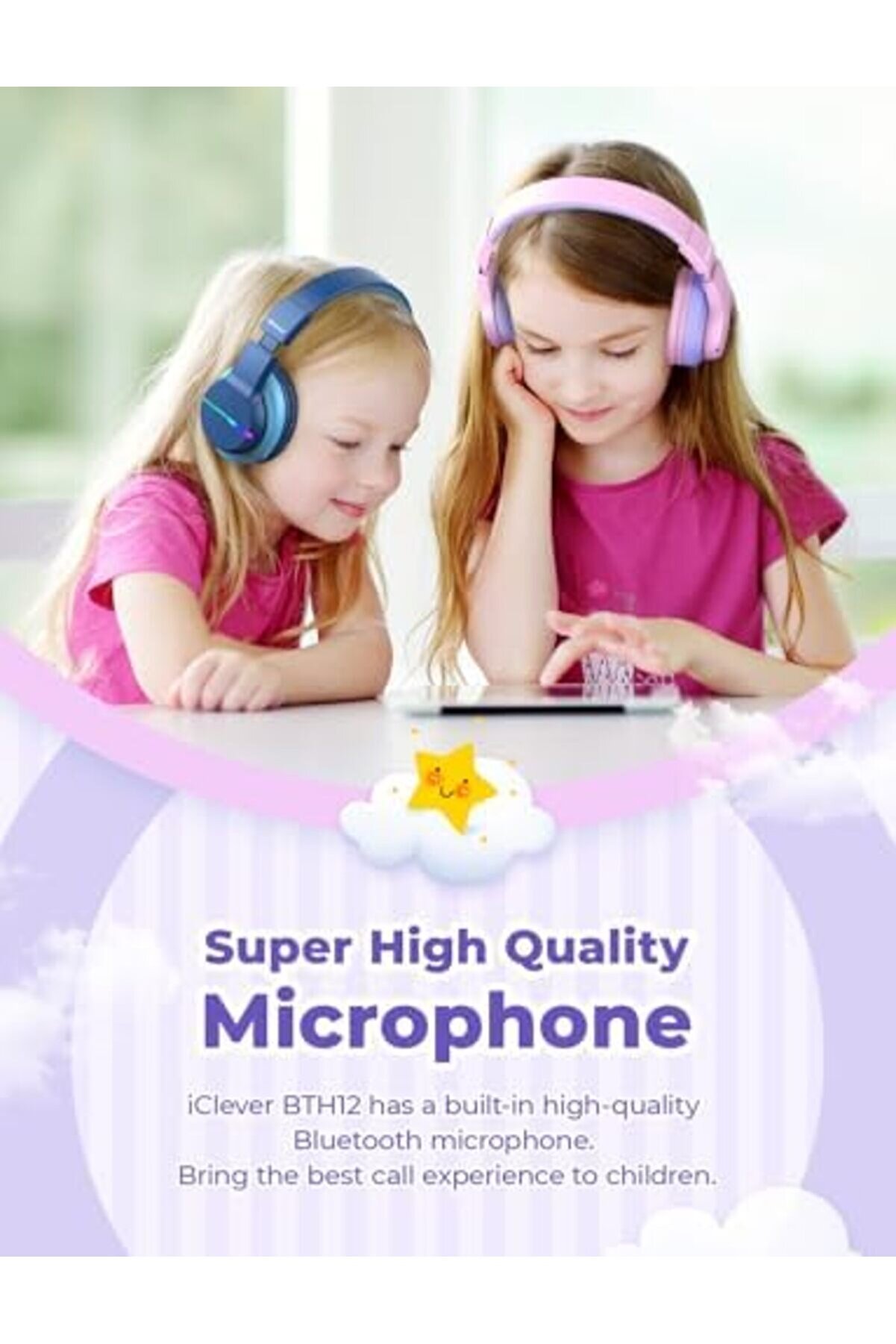 Ynsshopi̇ng Led Işıklı Güvenli̇ Ses Sınırlı 85 Saat Oynatma Süreli̇ Çocuk Kulaklığı Renkli̇ Newtrrendi̇ng