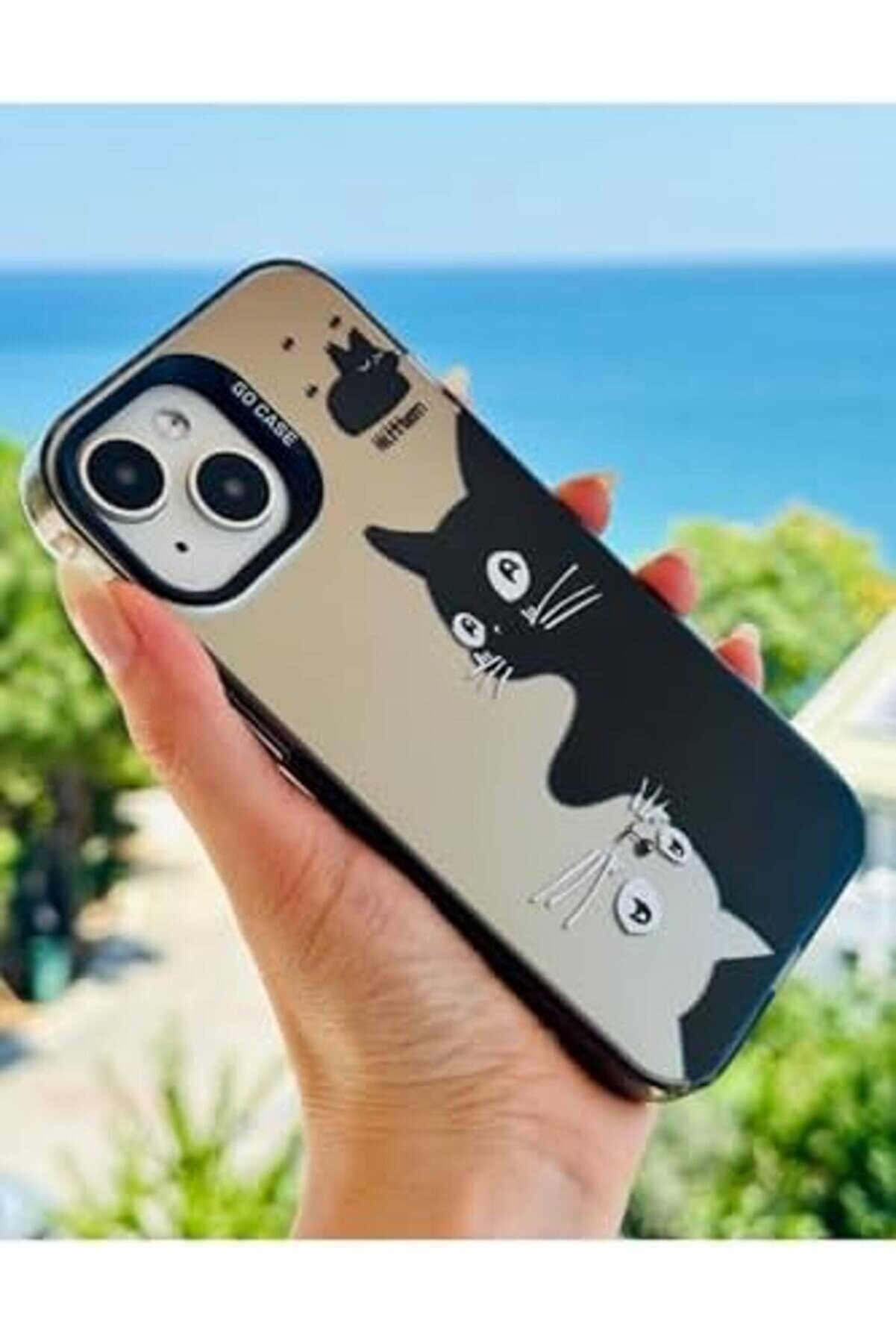 Lvnshop Aksesuar 13-14 Ve 15 İle Uyumlu Parmak İzi̇ Bırakmaz Baskı Desenli̇ Metali̇k Electro Si̇li̇kon Kı