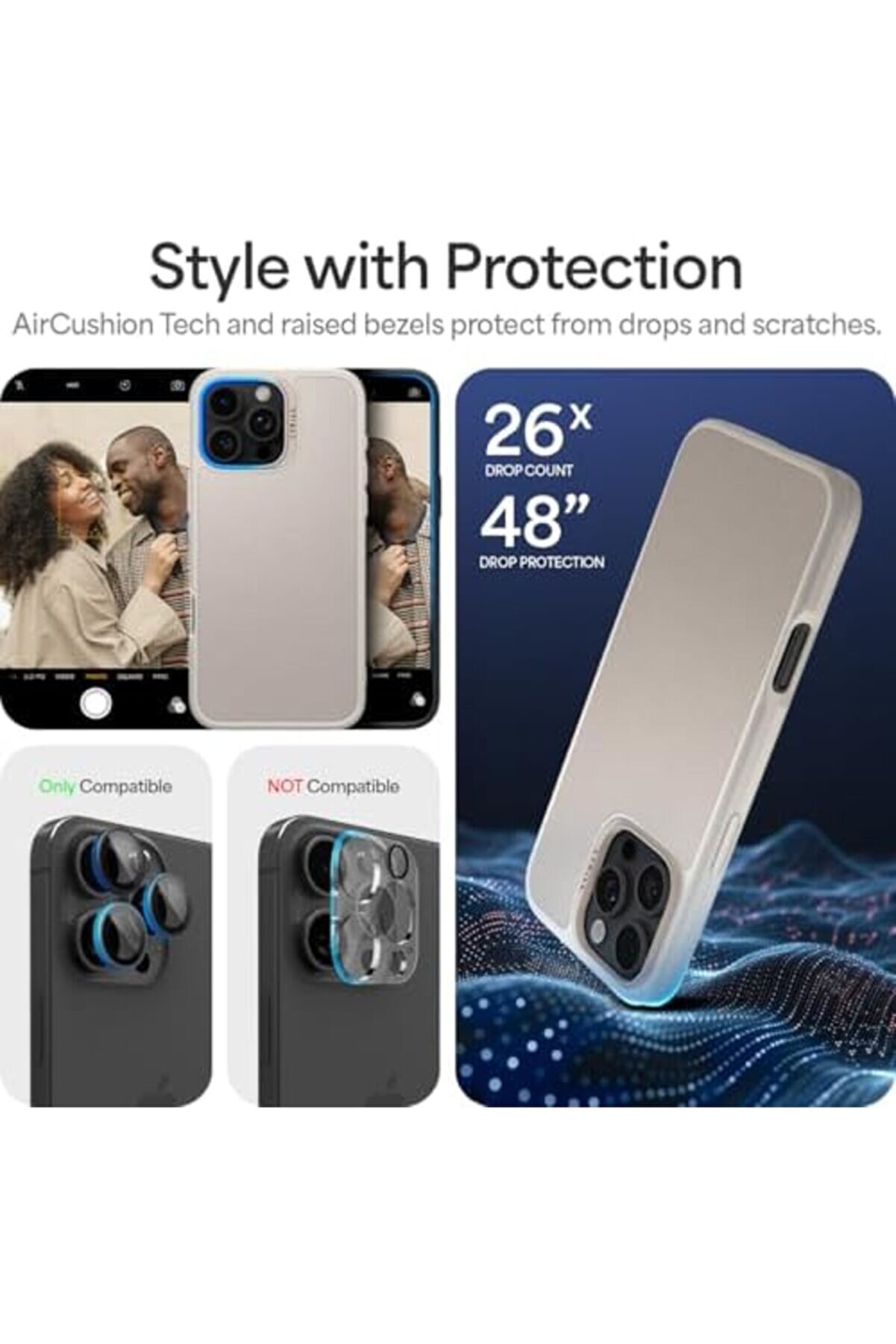 Polysi̇ght Ci̇el By 16 Pro Kılıf Kajuk Mag Hava Kanalı Teknoloji̇si̇™ Askeri̇ Sınıf Koruma Cream Vegan De