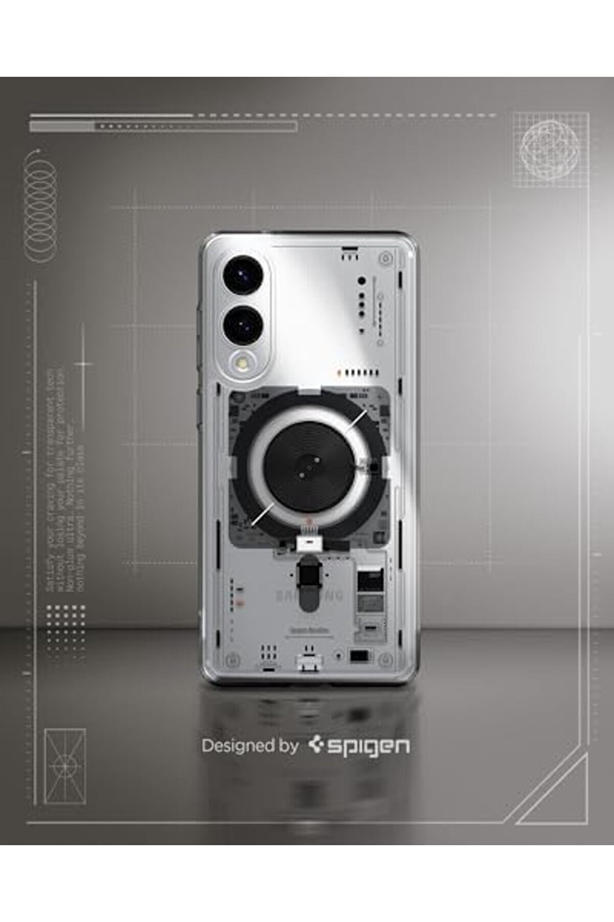 Oskyshopc S25 Edge İnce Kılıf Ultra Sararma Karşıtı Duraclear™ Hava Kanalı Teknoloji̇si̇™ Askeri̇ Sınıf