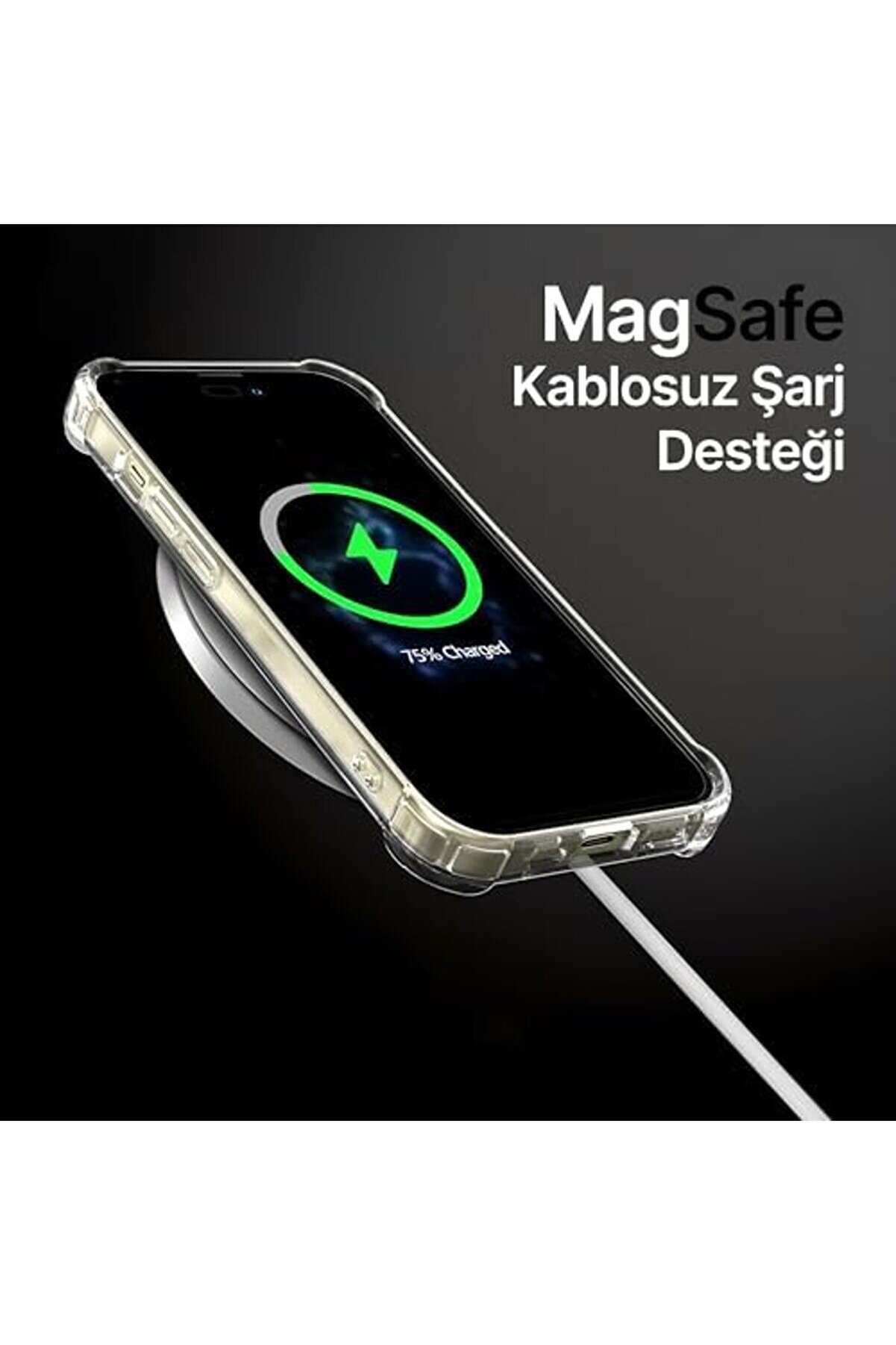 Polystar 13-14 İ&ccedil;i̇n Magshi̇eld Seri̇si̇ İle Uyumlu K&ouml;şe Korumalı Şeffaf Kılıf Ultra G&uuml;&ccedil;l&uuml; Manyeti̇k &Ccedil;emb