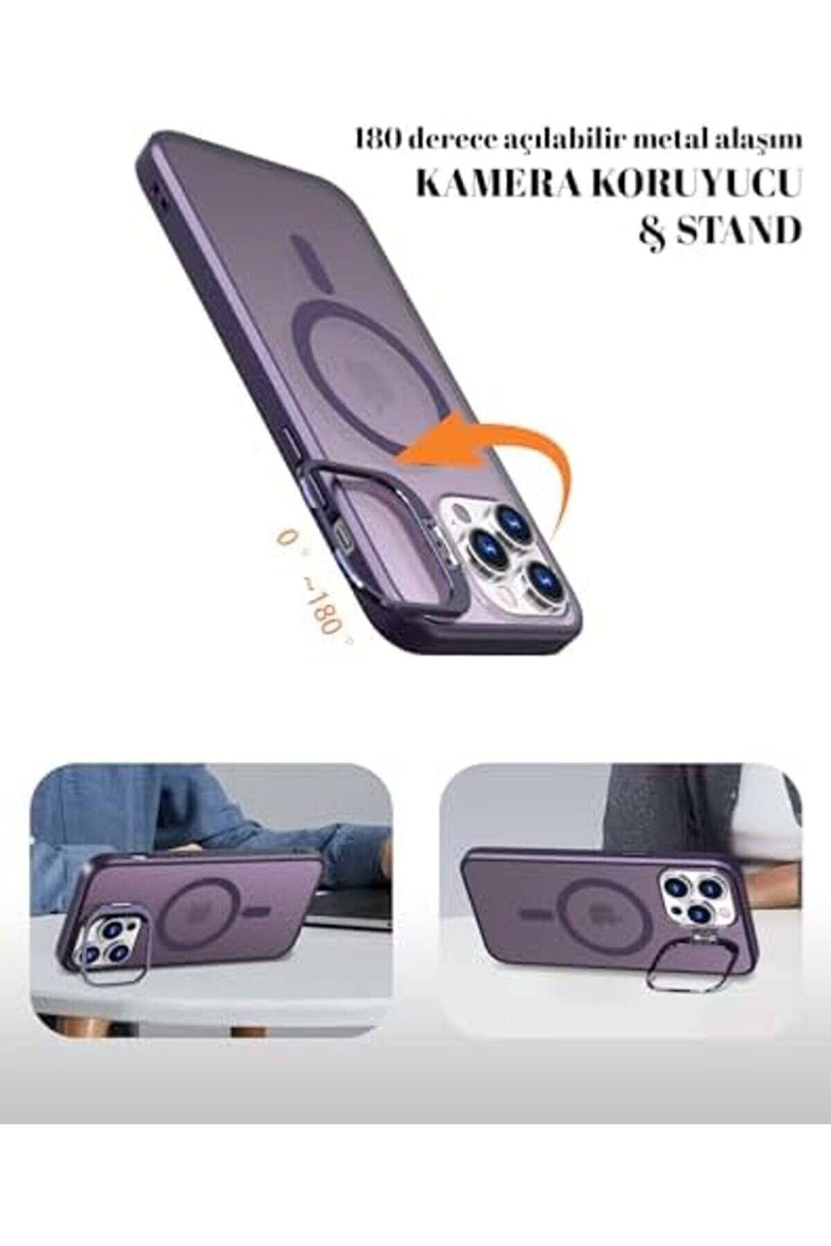 Aclyashop 14 Pro Uyumlu Metal Lens Koruma Çerçevesi̇/ Güçlü Bağımsız Buton Hoparlör Koruma Mat Şeffaf