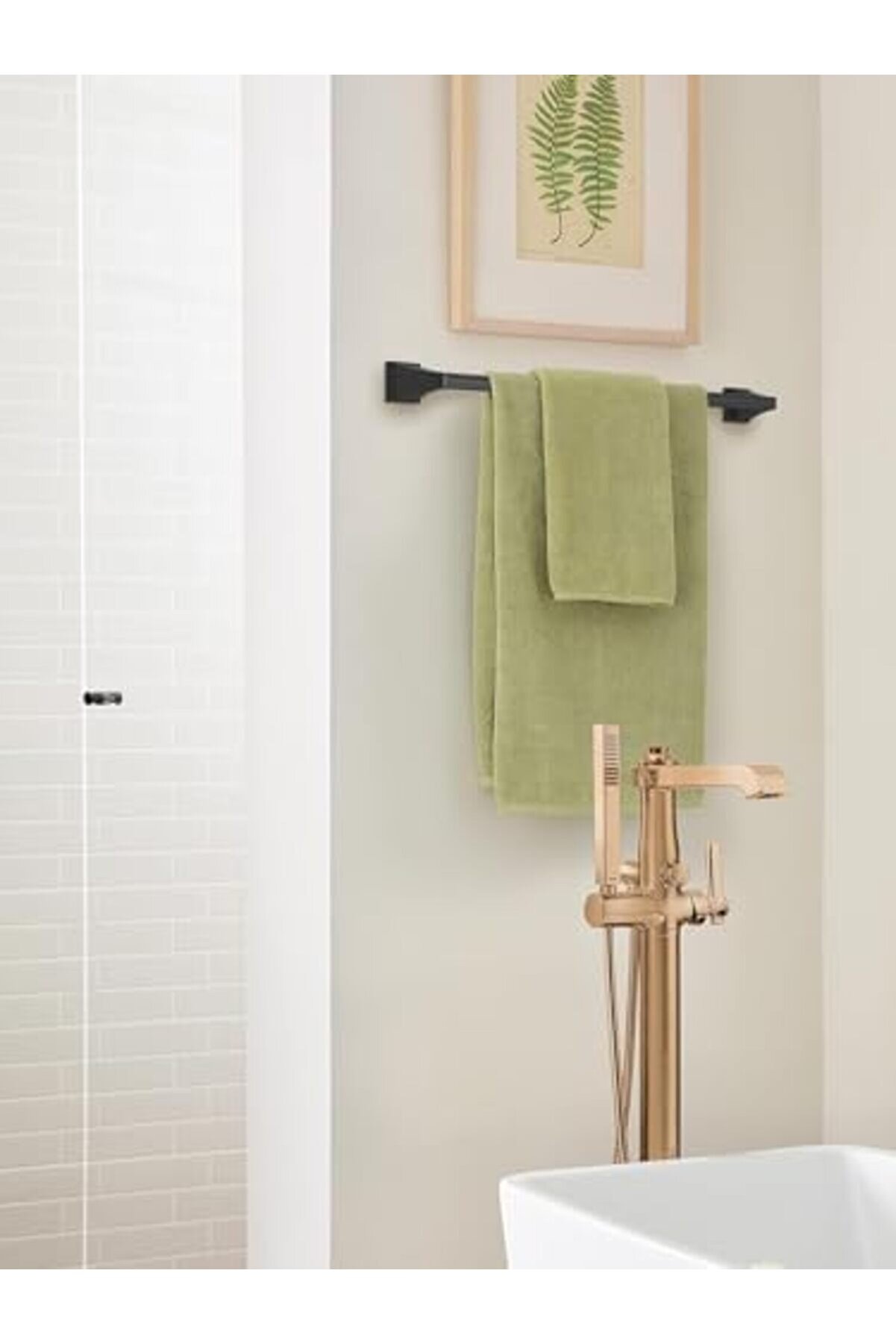 Lvnshop Bh36024Mb | Mat Si̇yah Havlu Çubuğu | 24 İnç (610 Mm) Havlu Askısı | Mulholland | Havlu Tutac