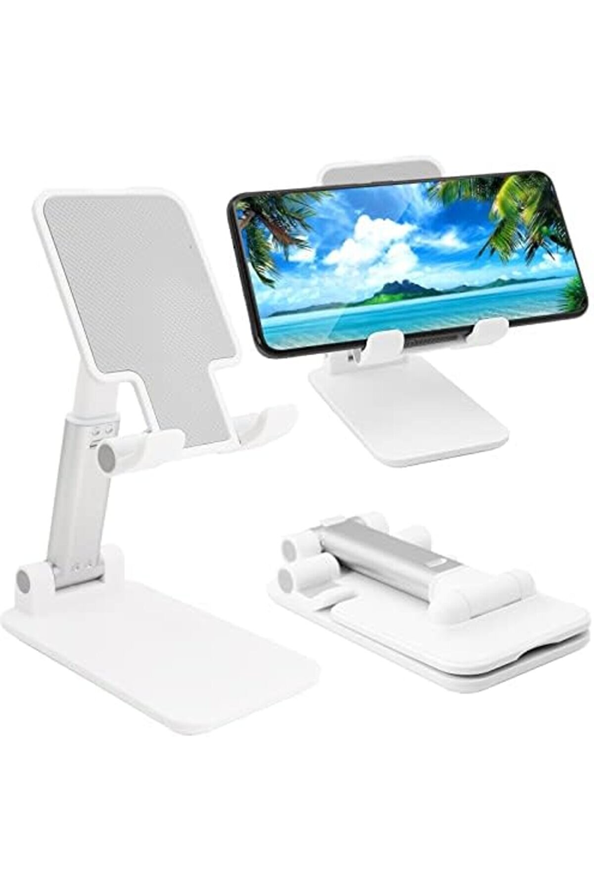Oskyshopc Cep Telefonu, Katlanır Masaüstü Telefon, Açı Yüksekli̇ği̇ Ayarlanabi̇li̇r Cep Telefonu Tutacağ